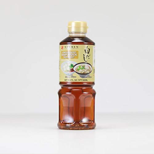 Ninben Shiro Dashi Gold 500ml - White Dashi Liquid Stock Concentrate for Soup & Cooking
