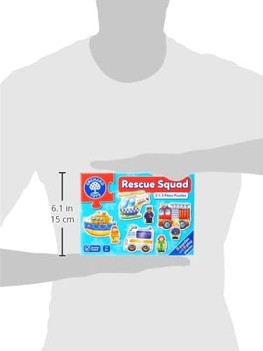 Orchard Toys Rescue Squad Jigsaw Puzzle - 6 Vehicle Puzzles with Character Pieces