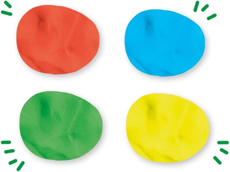 SES Creative Feel Good Dough Pure - 4-Pack Sensory Play Dough for Toddlers & Kids