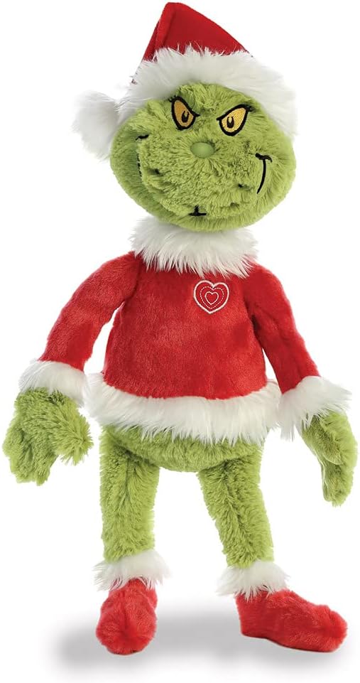 Dr. Seuss Grinch Santa 19" Plush - Officially Licensed