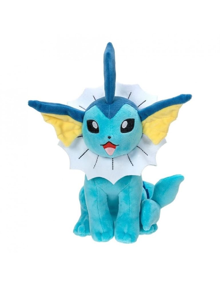 Pokémon Vaporeon 8-Inch Plush - Ultra-Soft Stuffed Animal for Kids & Collectors