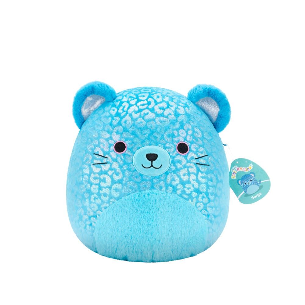 Squishmallows 12-Inch Sarge the Blue Jaguar Plush - Ultrasoft Stuffed Animal for Kids 3+