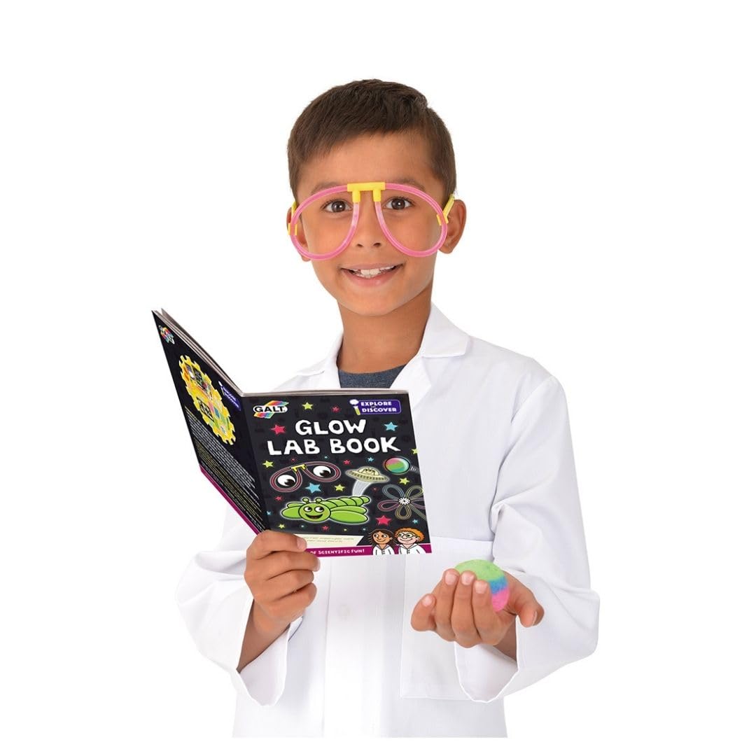 Galt Glow Lab - STEM Science Craft Kit with Glow Slime, Bouncy Balls & UV Light - Ages 6+