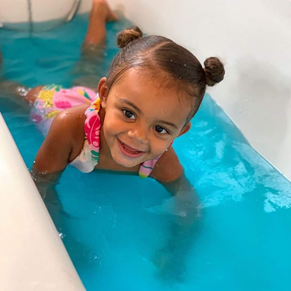 ZIMPLI Eco Slime Baff Blue - 1 Bath or 4 Play Uses, Magically Turns Water into Slime