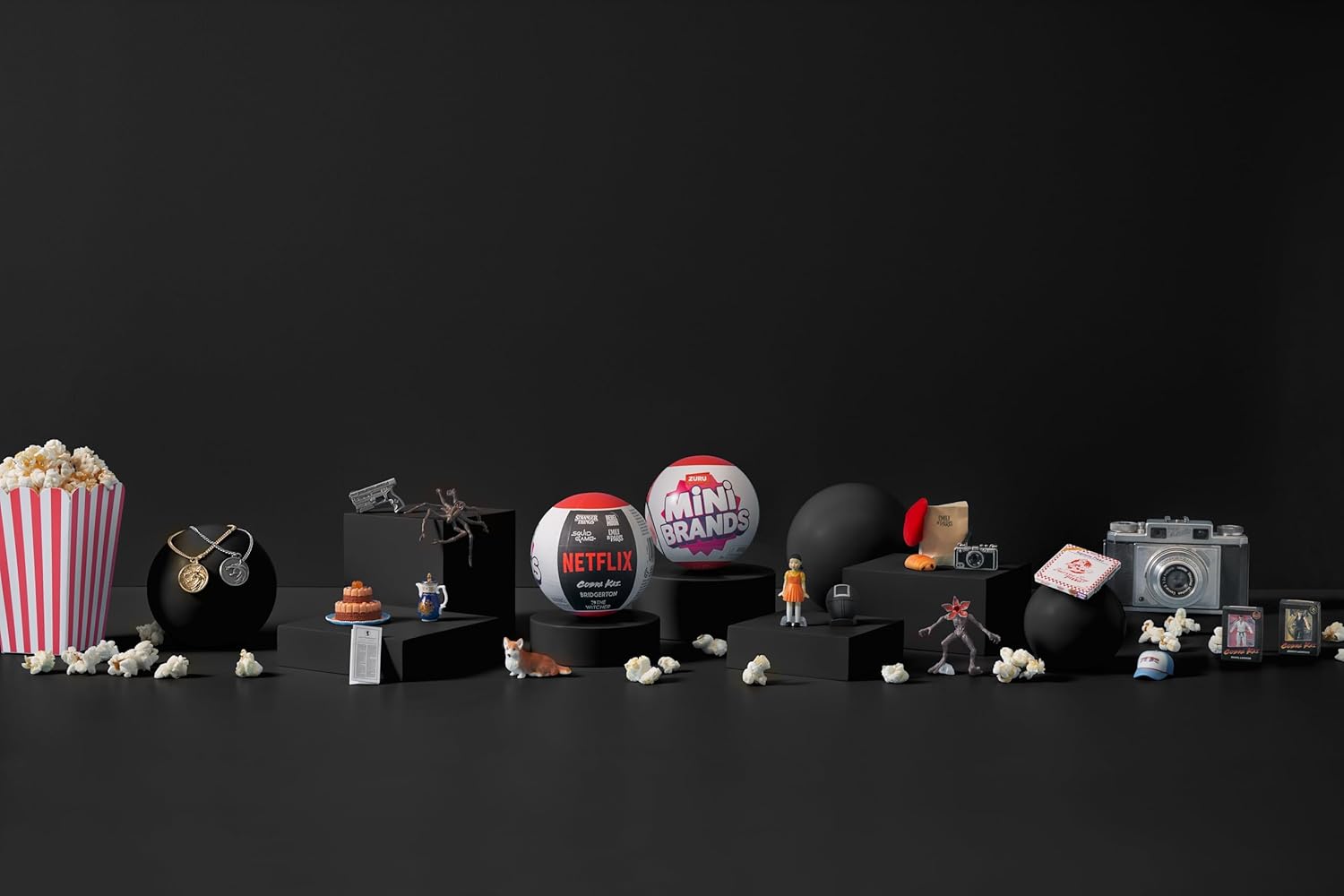 Mini Brands Netflix Capsule by ZURU - Surprise Collectible Minis from Stranger Things, Squid Game & Bridgerton