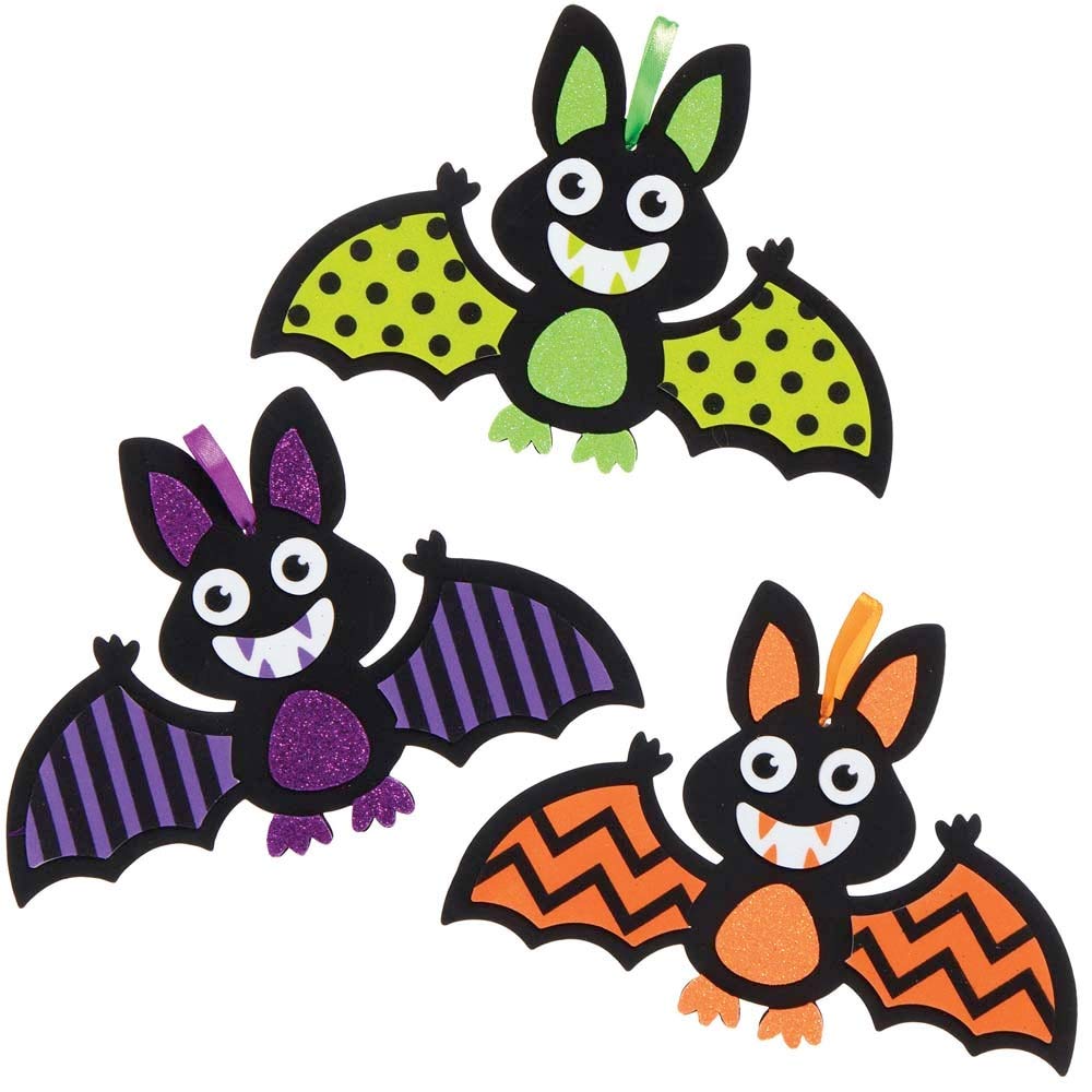 Baker Ross Bat Mix and Match Halloween Decoration Kits - Pack of 8
