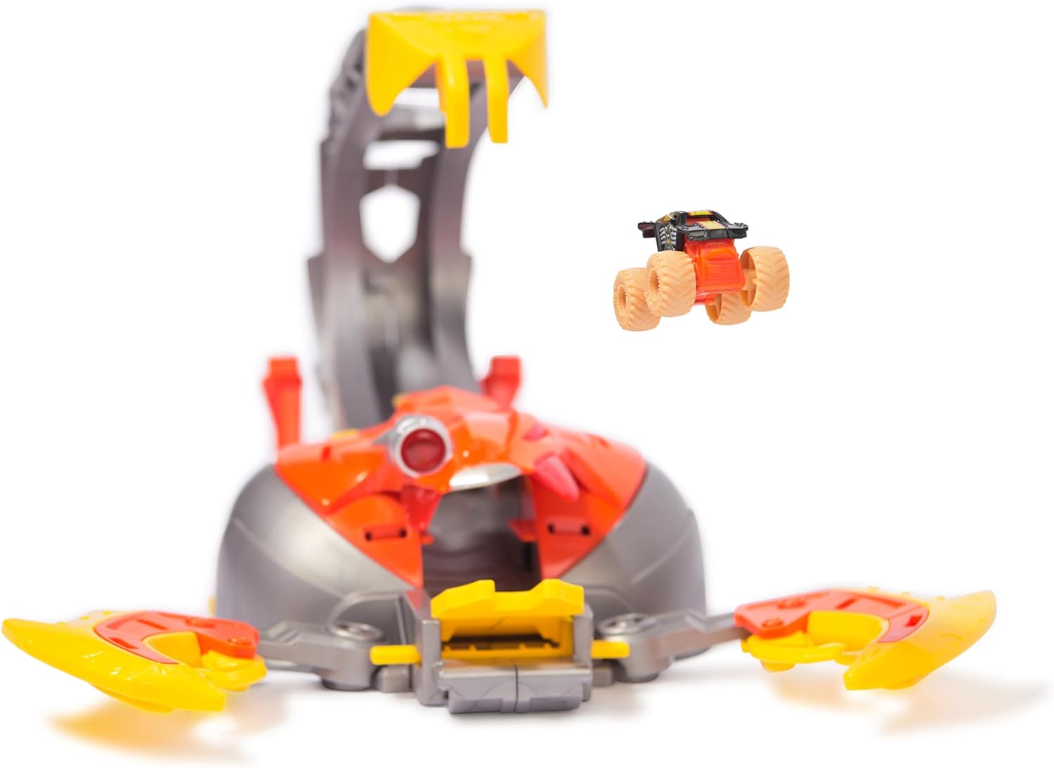 El Toro Loco Venom Velocity Scorpion Playset - 2-Speed Launcher with 2 Exclusive Mini Trucks