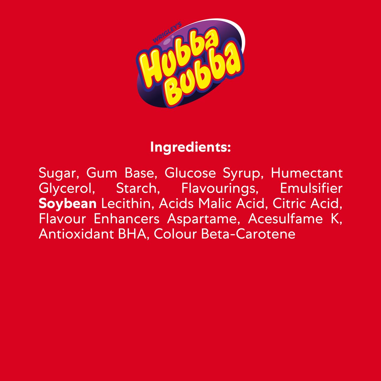 Hubba Bubba - Snappy Strawberry Mega Long Tape Chewing Gum (12 Packs of 180cm)