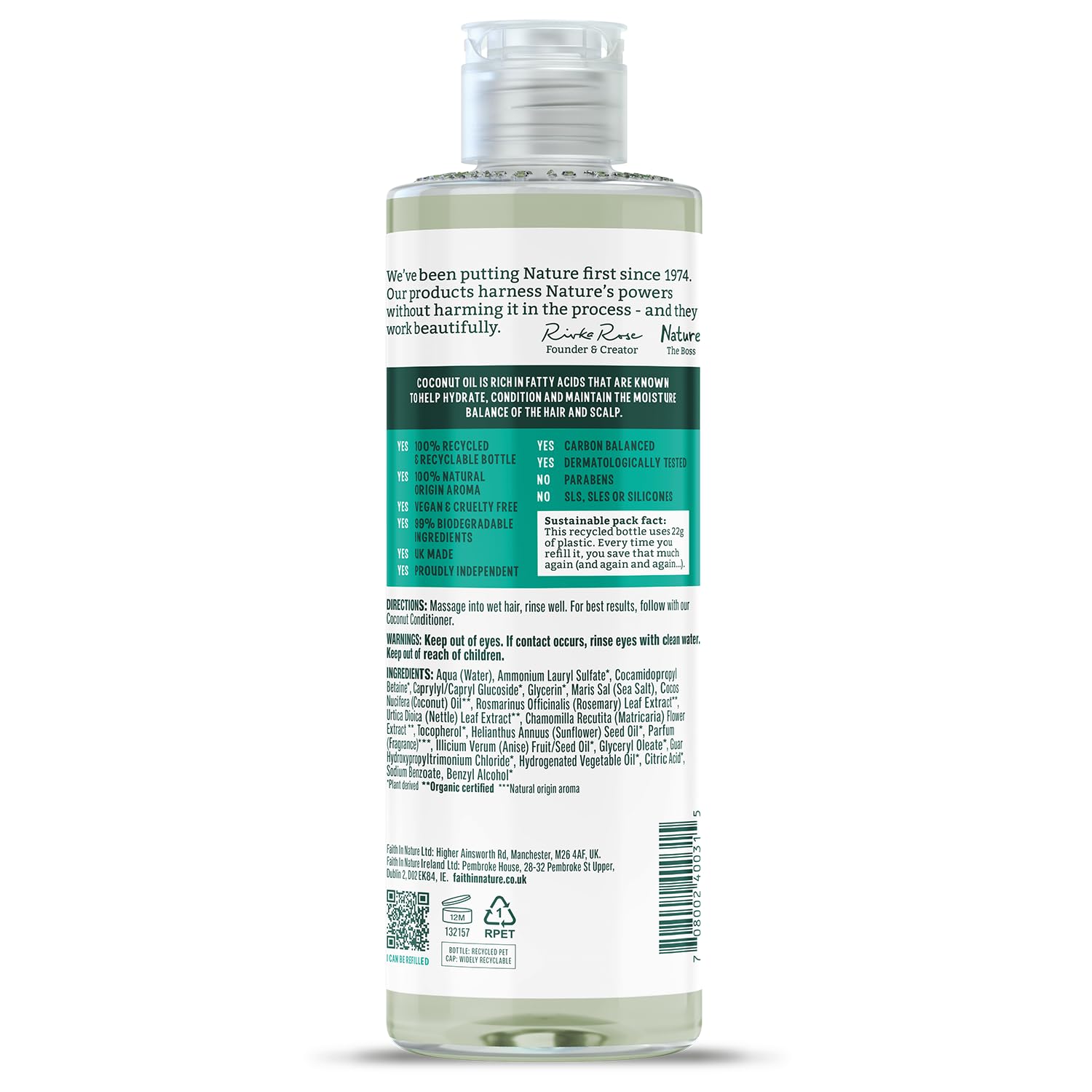Faith In Nature Organic Coconut Shampoo (400ml)