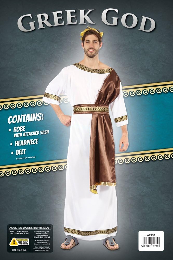 Bristol Novelty Greek God Sash Costume - Adult