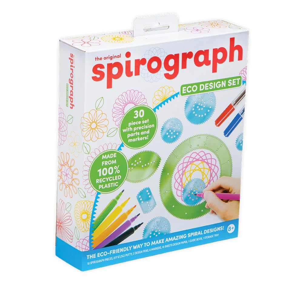 Spirograph - Eco Design Set 30-Piece | Made from 100% Recycled Plastics