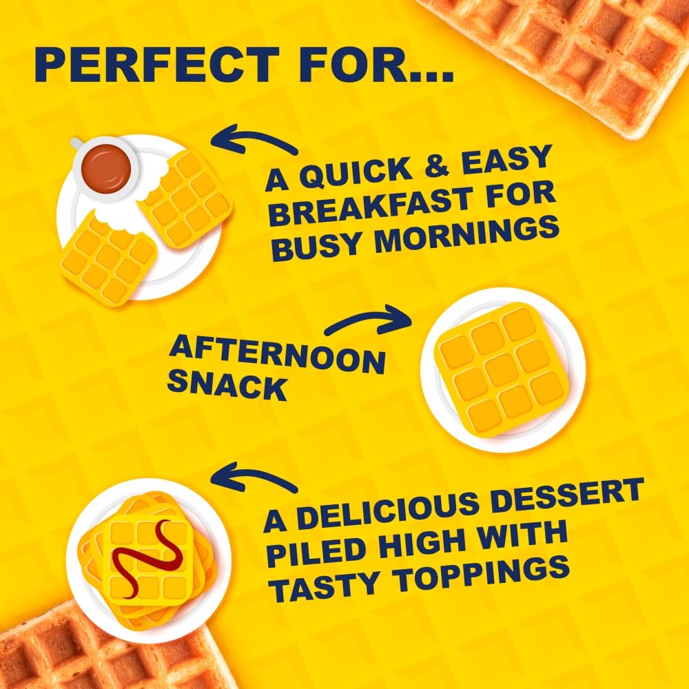 McVitie's Toasting Waffles, 8 x 28 g Waffles per Pack (Pack of 1)