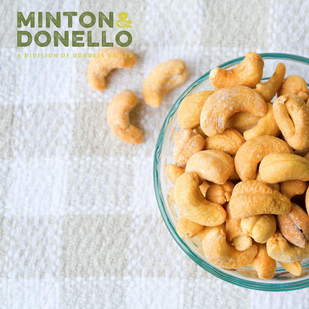 Minton & Donello Roasted and Salted Cashew Nuts, 500g Pack