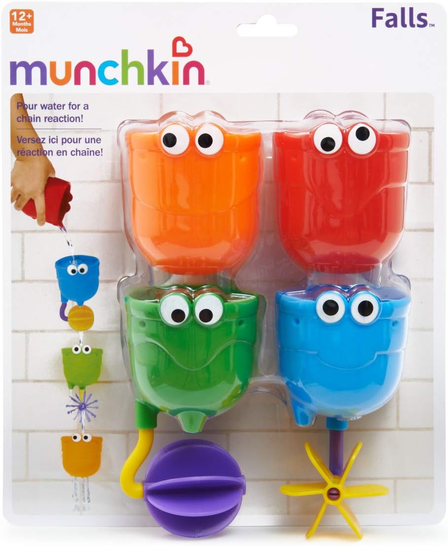 Munchkin Falls Bath Toy with Suction Cups - Interactive Water Playset for Toddlers