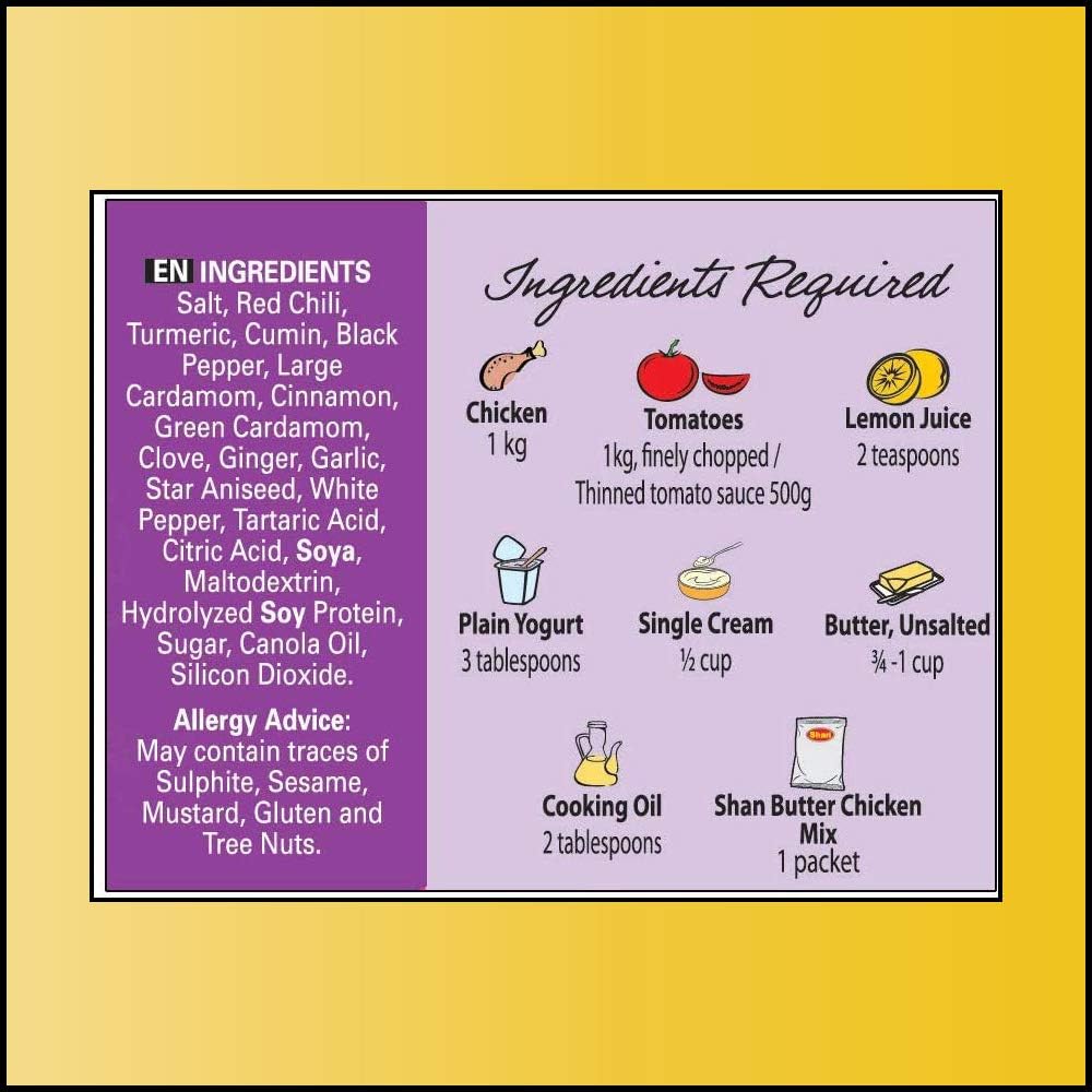 SHAN Butter Chicken Seasoning Mix, 50 g