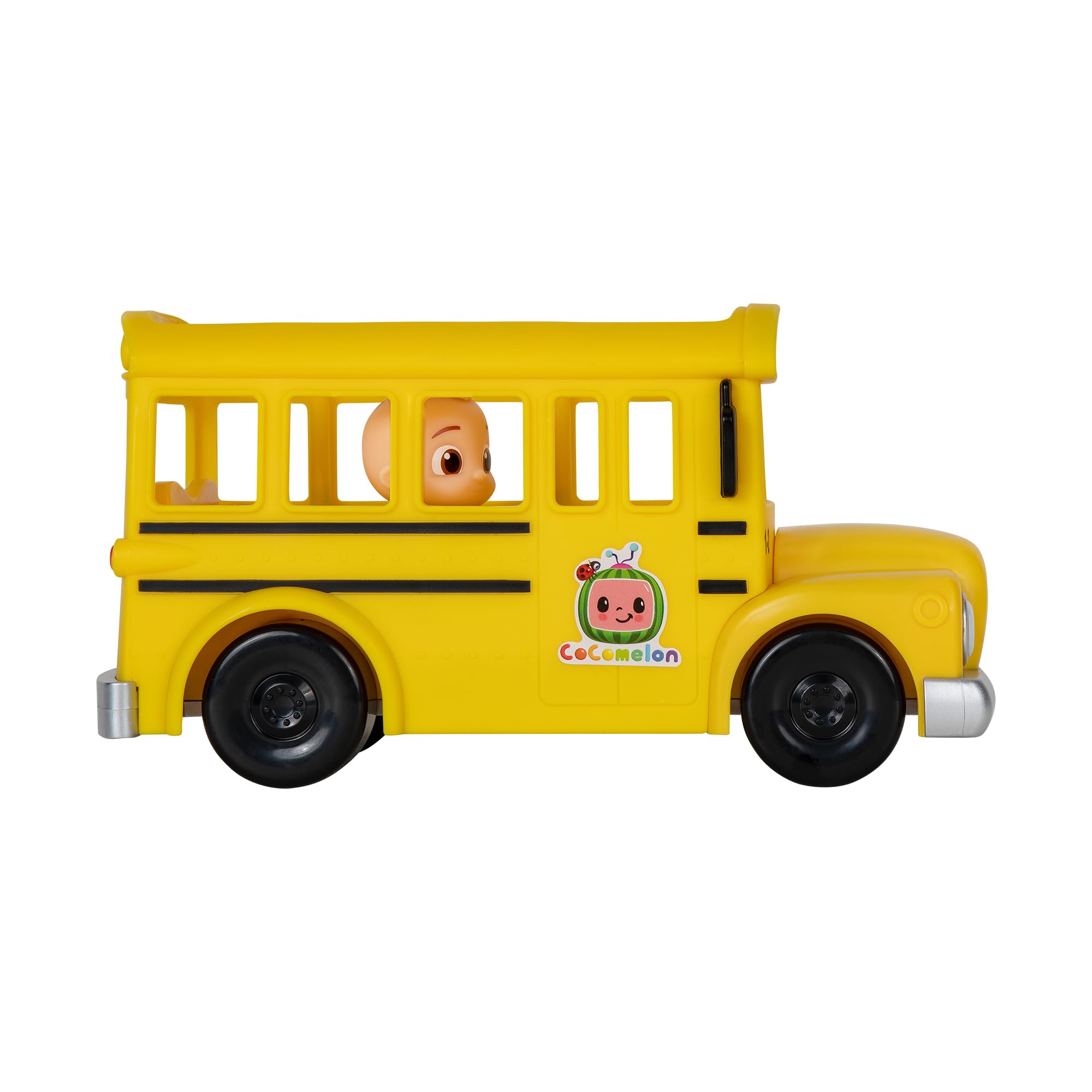 CoComelon Musical Yellow School Bus with JJ Figure - Interactive Vehicle Toy for Kids