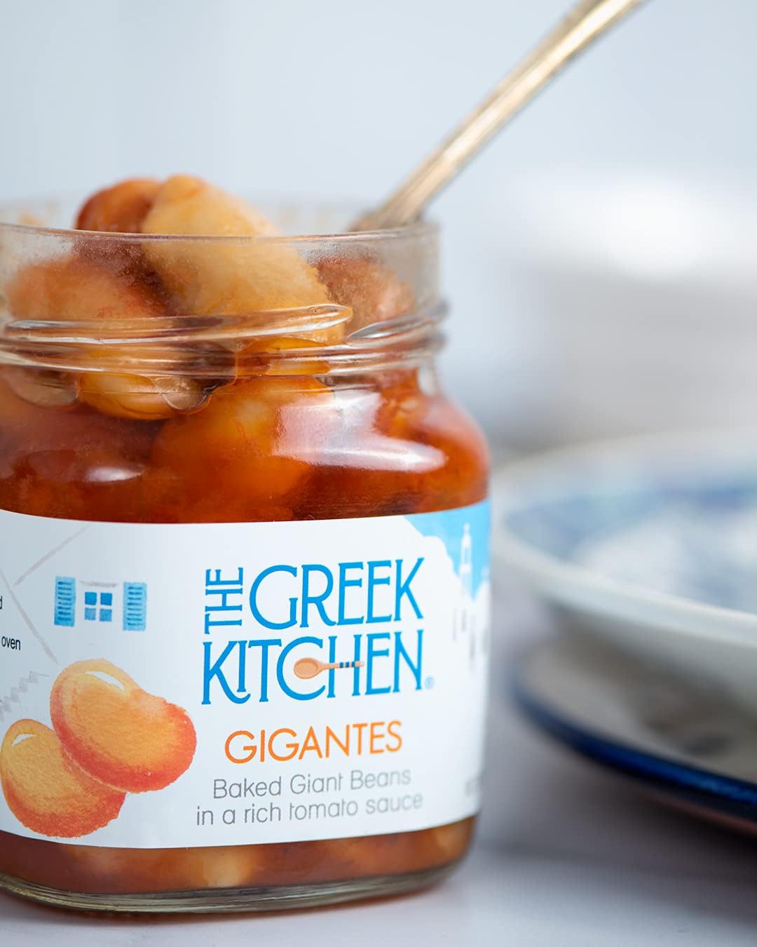 The Greek Kitchen - Gigantes Baked Giant Beans in Tomato Sauce Vegan Friendly