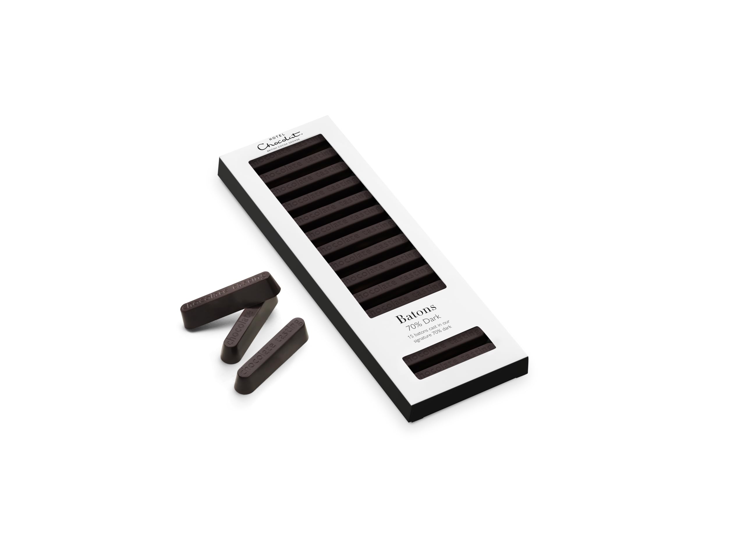 Hotel Chocolat 70% Dark Chocolate Batons - 15 Sticks, 120g