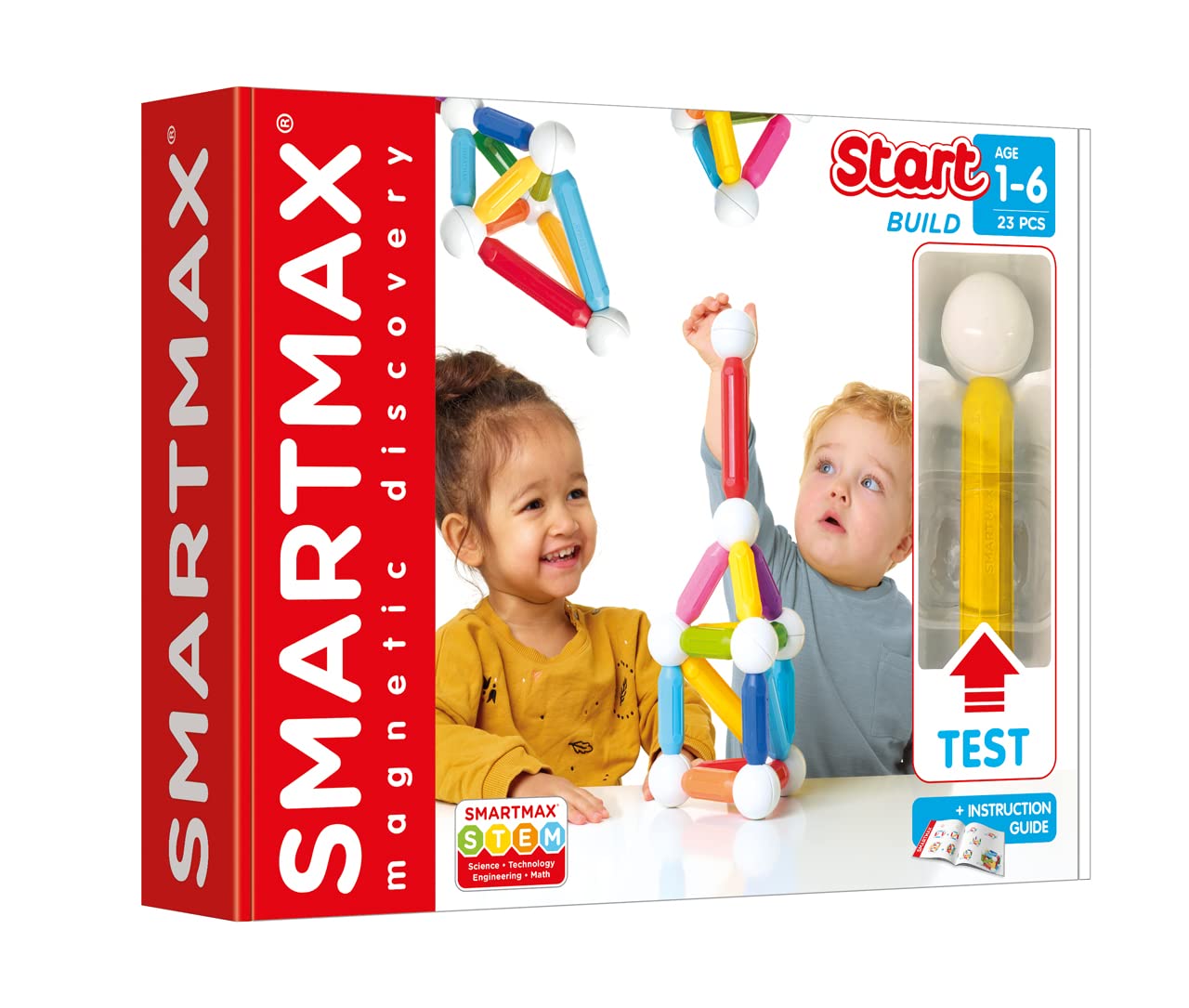 SMARTMAX Start Magnetic Discovery Construction Set - Educational Building Toy for Ages 1-6