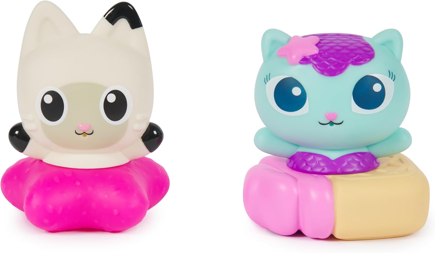 Gabby's Dollhouse: Mercat and Pandy Paws Bath Squirters - Floating Water Toys for Kids
