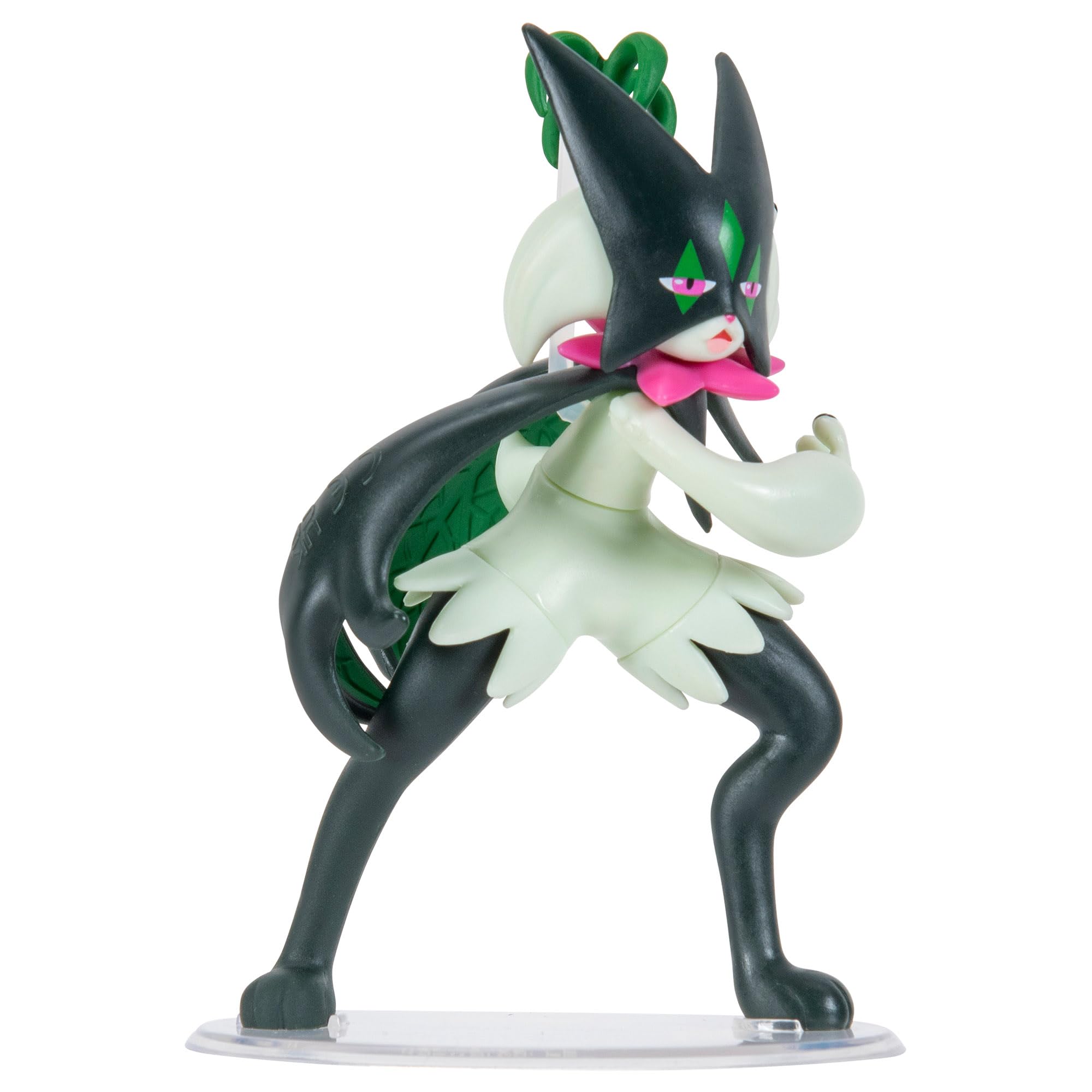 Pokémon Meowscarada Battle Figure - 4.5-Inch Articulated Action Figure with Attack Feature