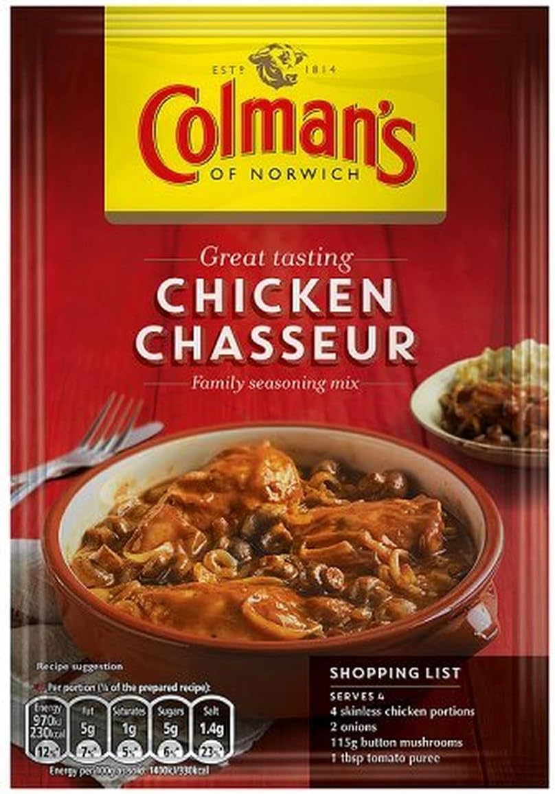 Colman's Chicken Chasseur Meal Maker - Recipe Mix for Rich Comfort Food