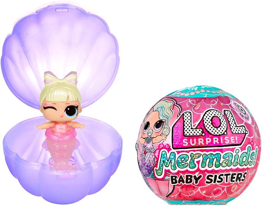 L.O.L. Surprise! Mermaids Baby Sisters - Colour-Changing Tails, 8 Random Dolls