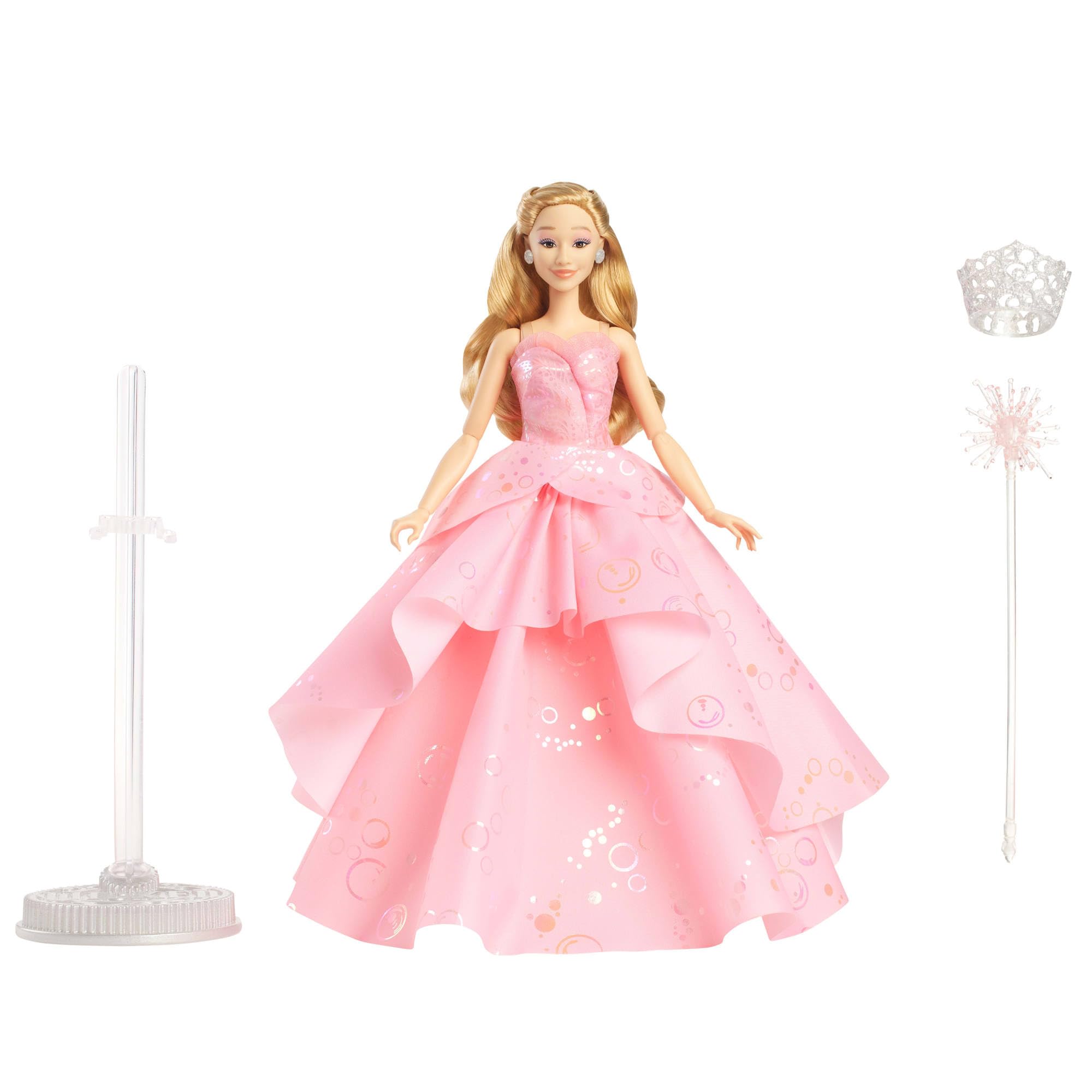 Mattel Wicked Deluxe Glinda Fashion Doll - Movie-Inspired Look with Crown, Scepter & Posability, Ages 6-12