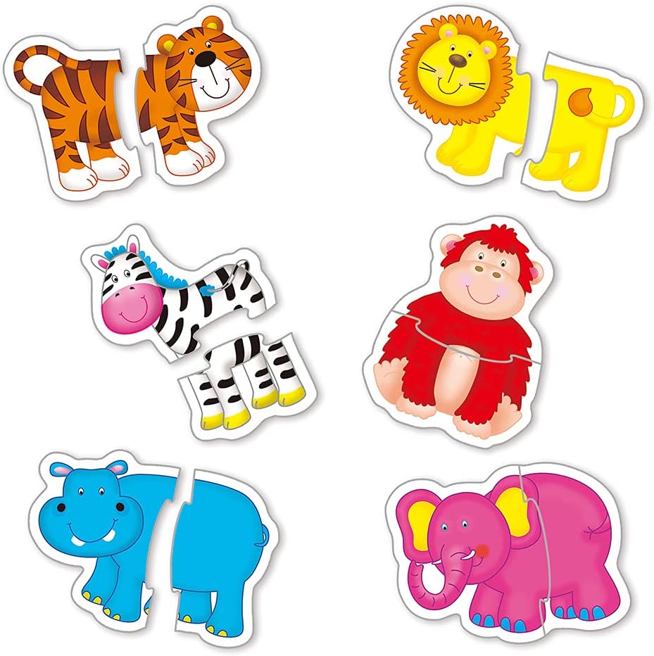 Galt Baby Puzzles - Jungle Animal Jigsaw Set for Toddlers 18 Months+