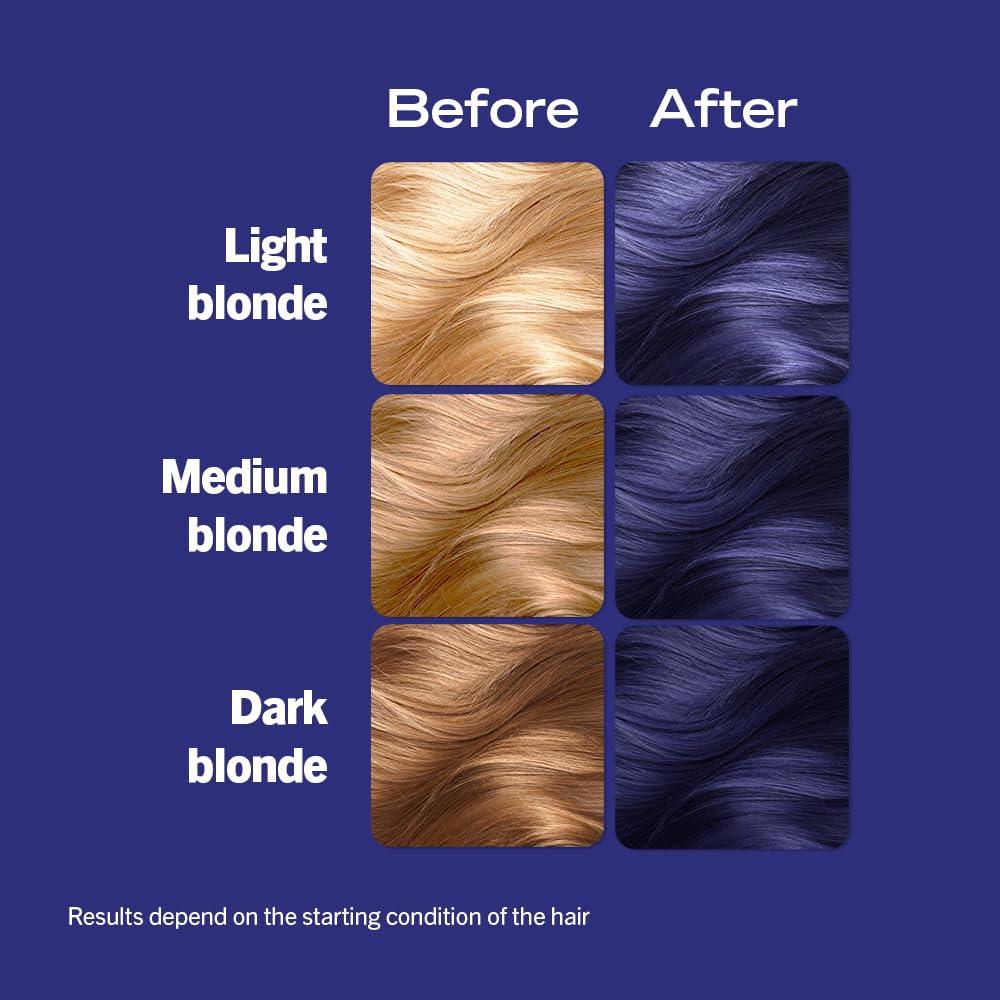 Schwarzkopf LIVE Intense Colour Berry Blue 059 - Permanent Hair Dye with Vibrancy Serum