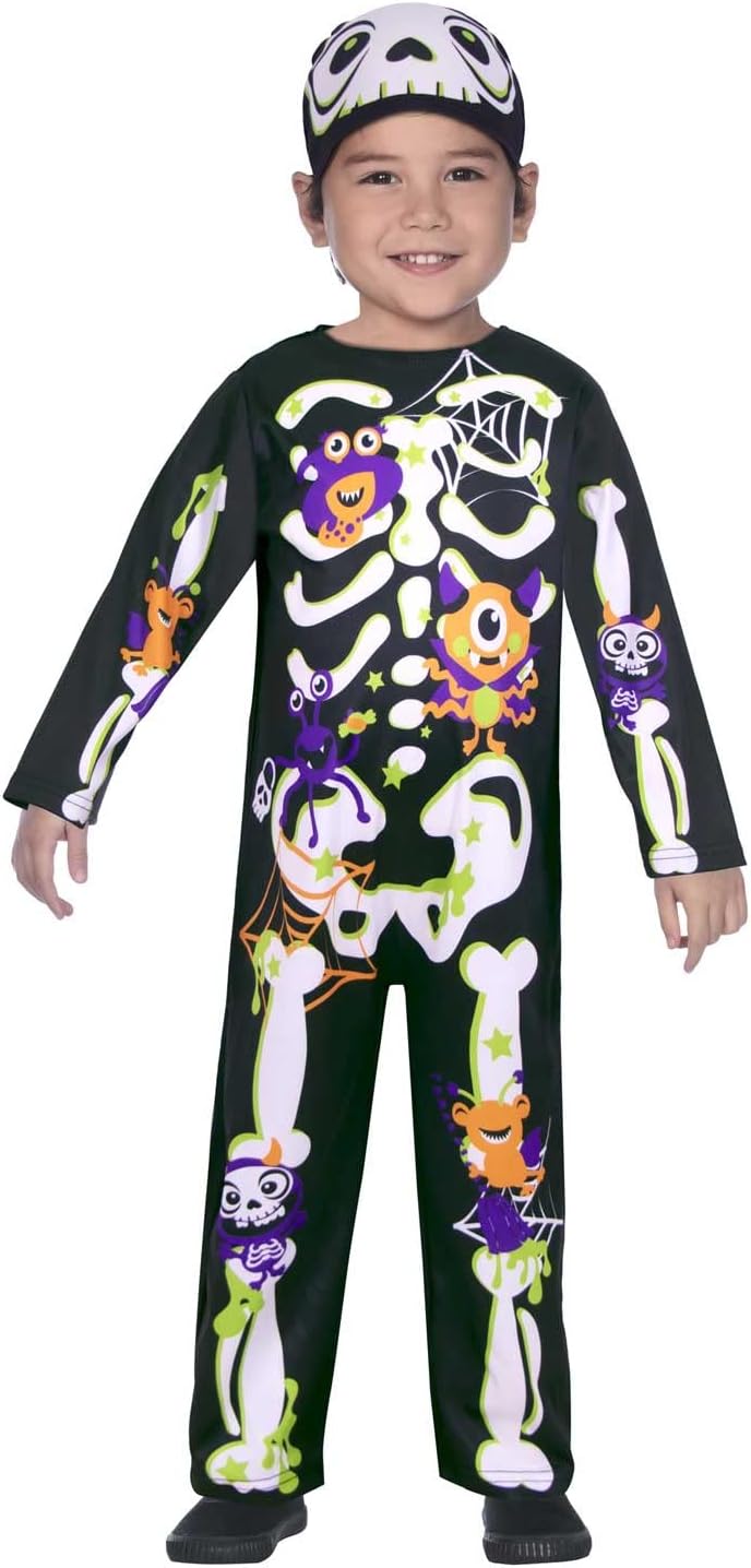Amscan Skeleton Cutie Costume - 3-5 Years