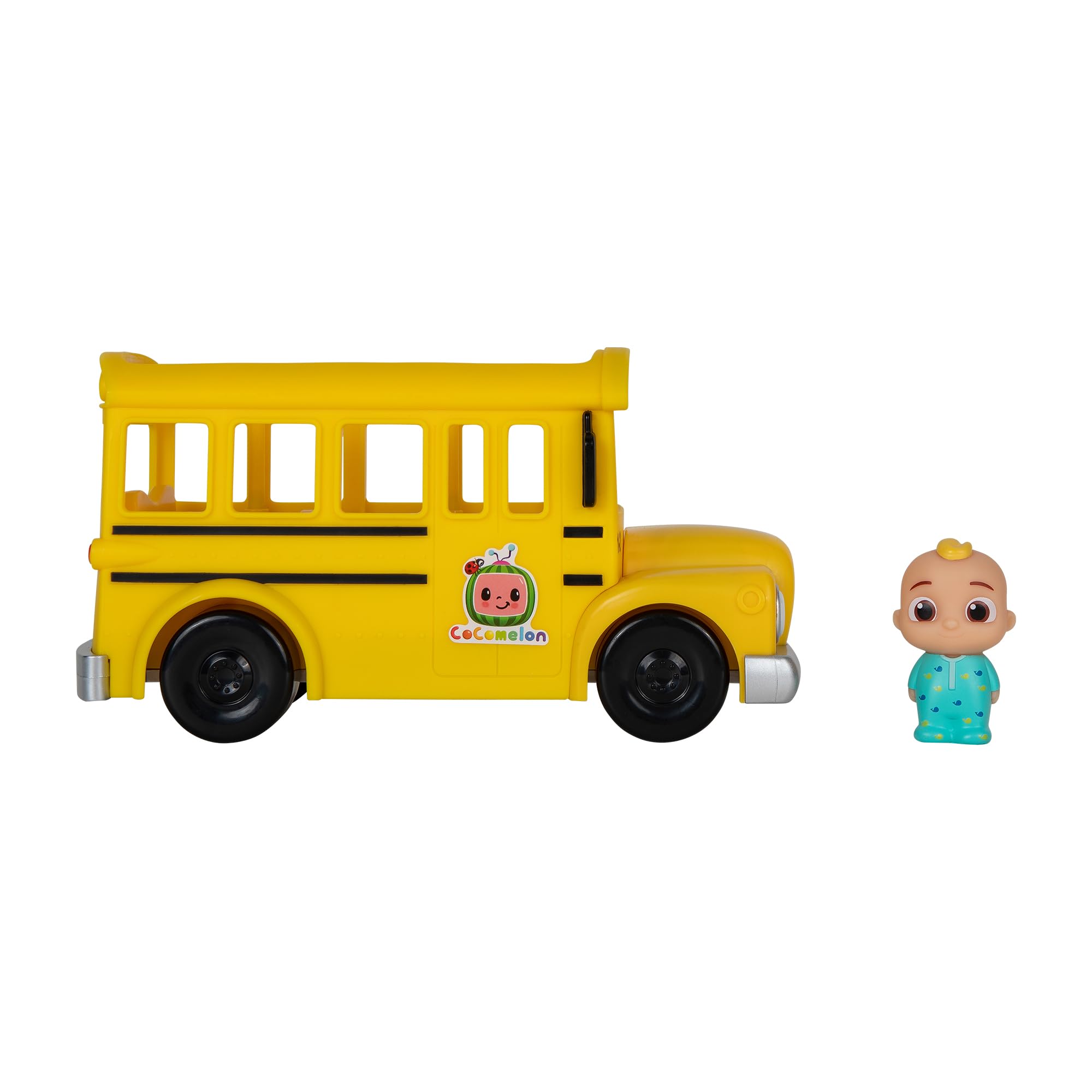 CoComelon Musical Yellow School Bus with JJ Figure - Interactive Vehicle Toy for Kids