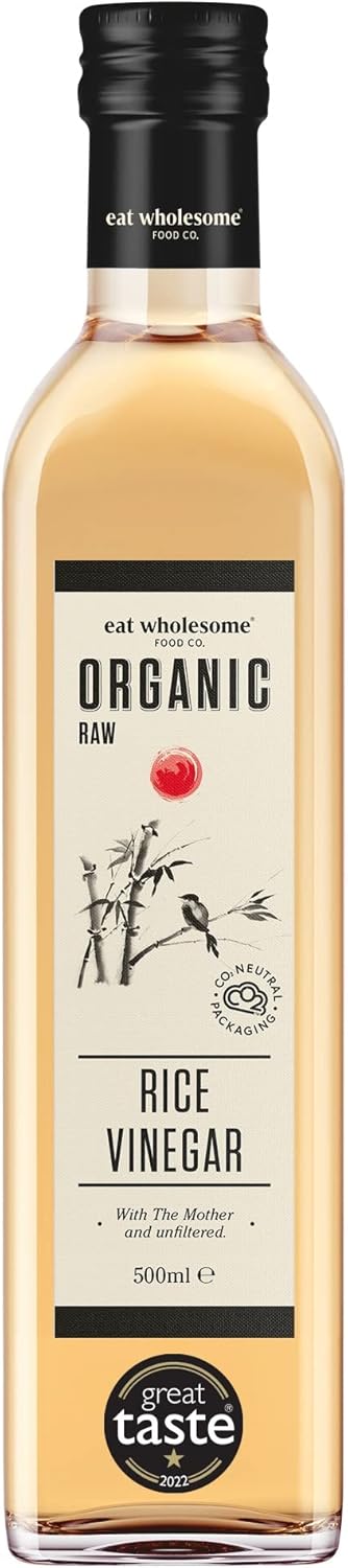 Eat Wholesome Organic Raw Rice Vinegar Unfiltered with The Mother, 500 ml