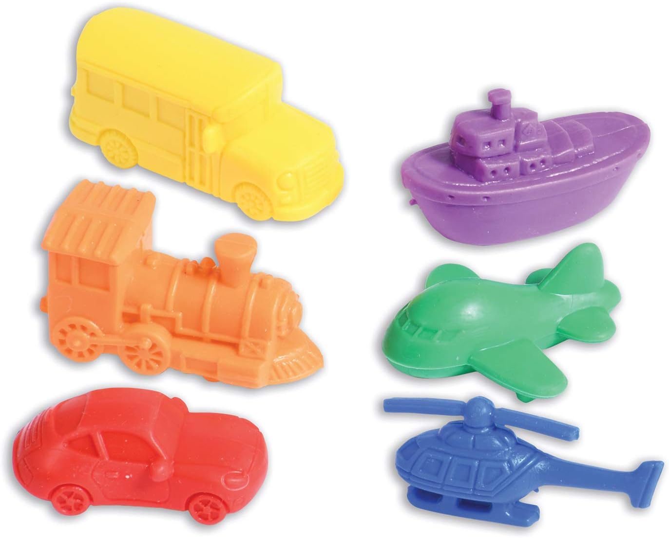 edx education Transport Counters - 36-Piece Educational Toy for Counting, Sorting & Fine Motor Skills