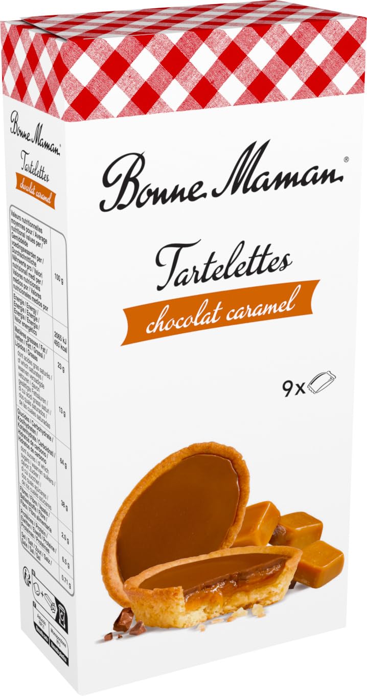 Bonne Maman - Tartelettes Chocolat Caramel, 135g (Pack of 5)
