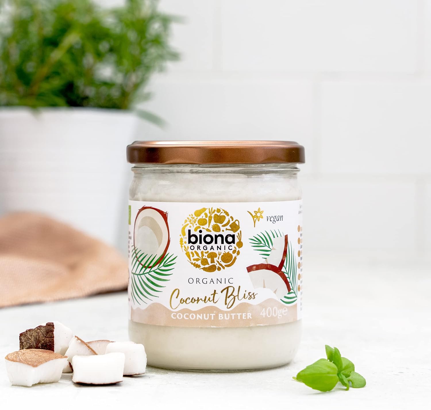Biona Organic Coconut Bliss - 100% Organic Creamy Coconut Butter, 400g