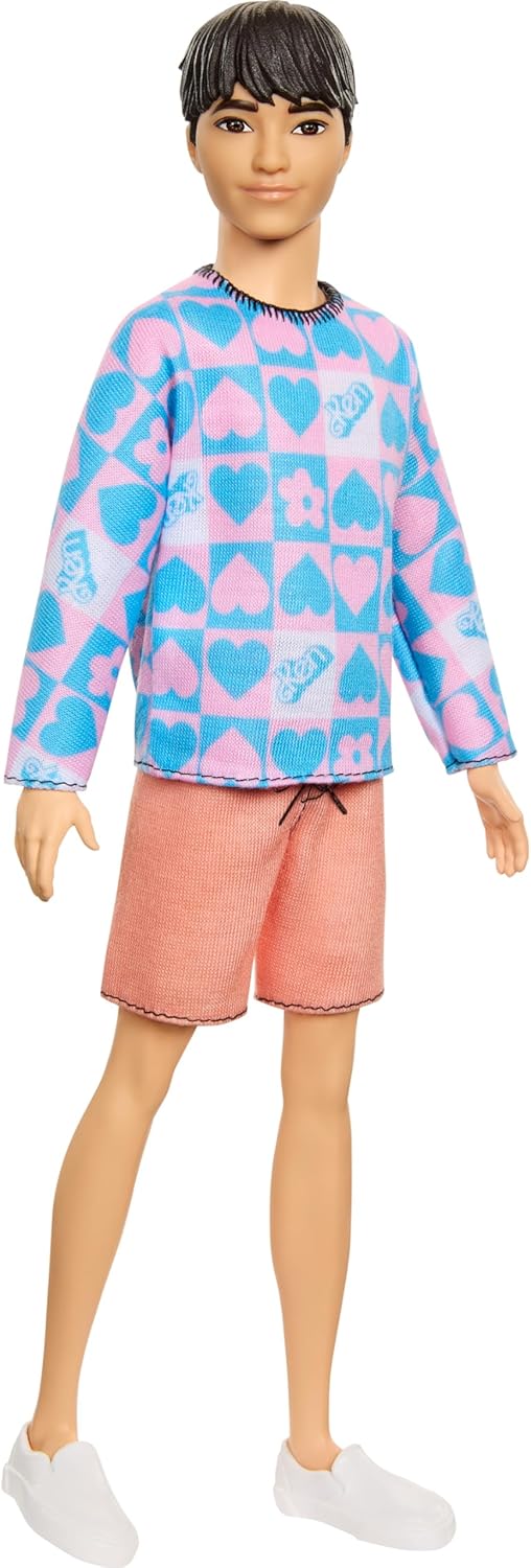 Barbie Ken Fashionista Doll - Blue and Pink Sweater, 3+ Years