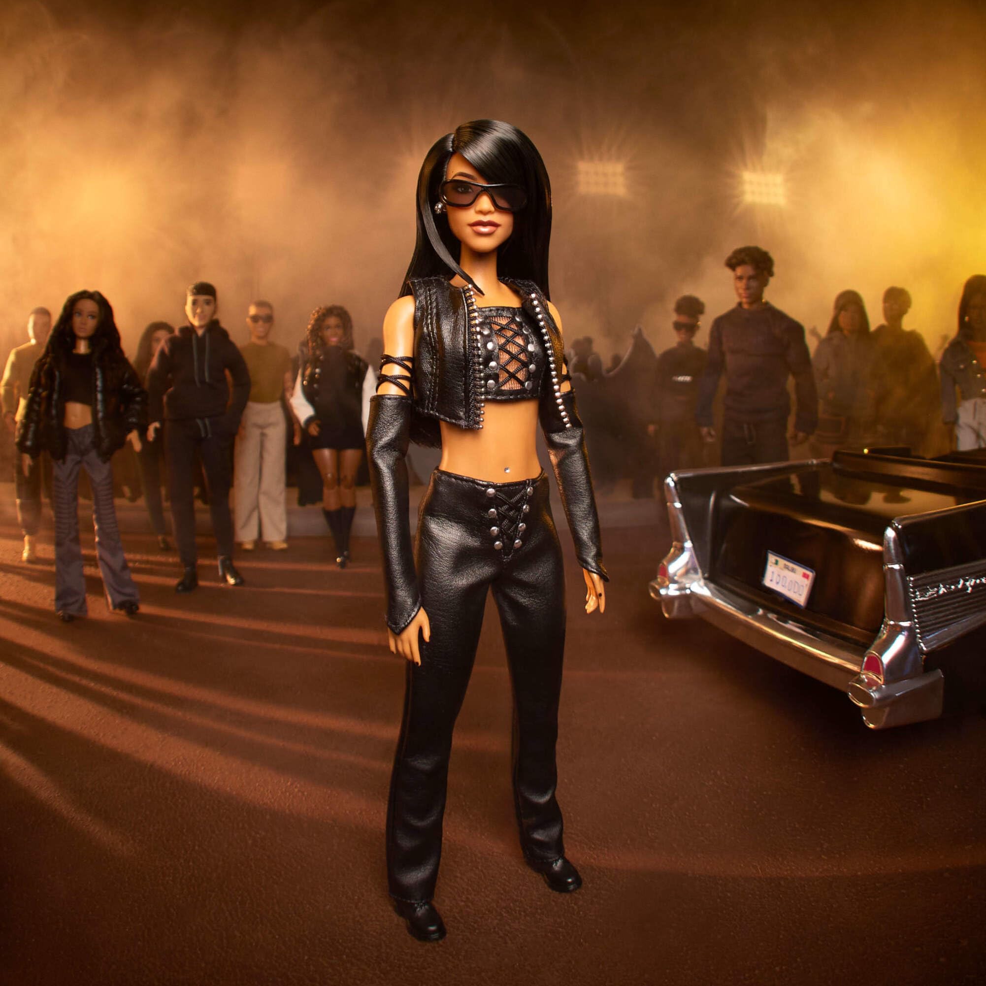 Barbie Signature Aaliyah Collectible Doll - '90s Inspired Faux Leather Outfit