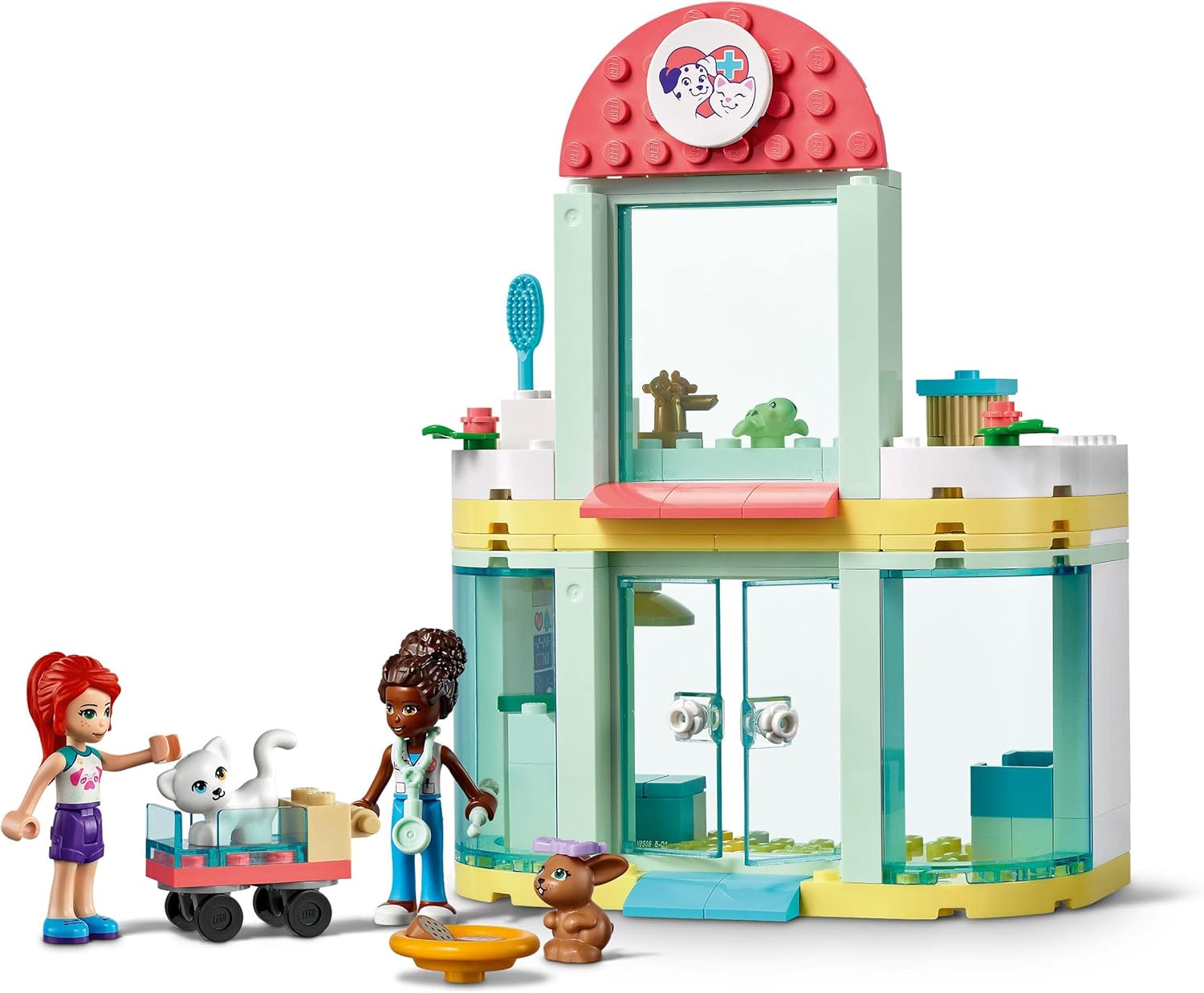 LEGO Friends Pet Clinic Vet Set - Animal Rescue Building Toy for Kids 4+