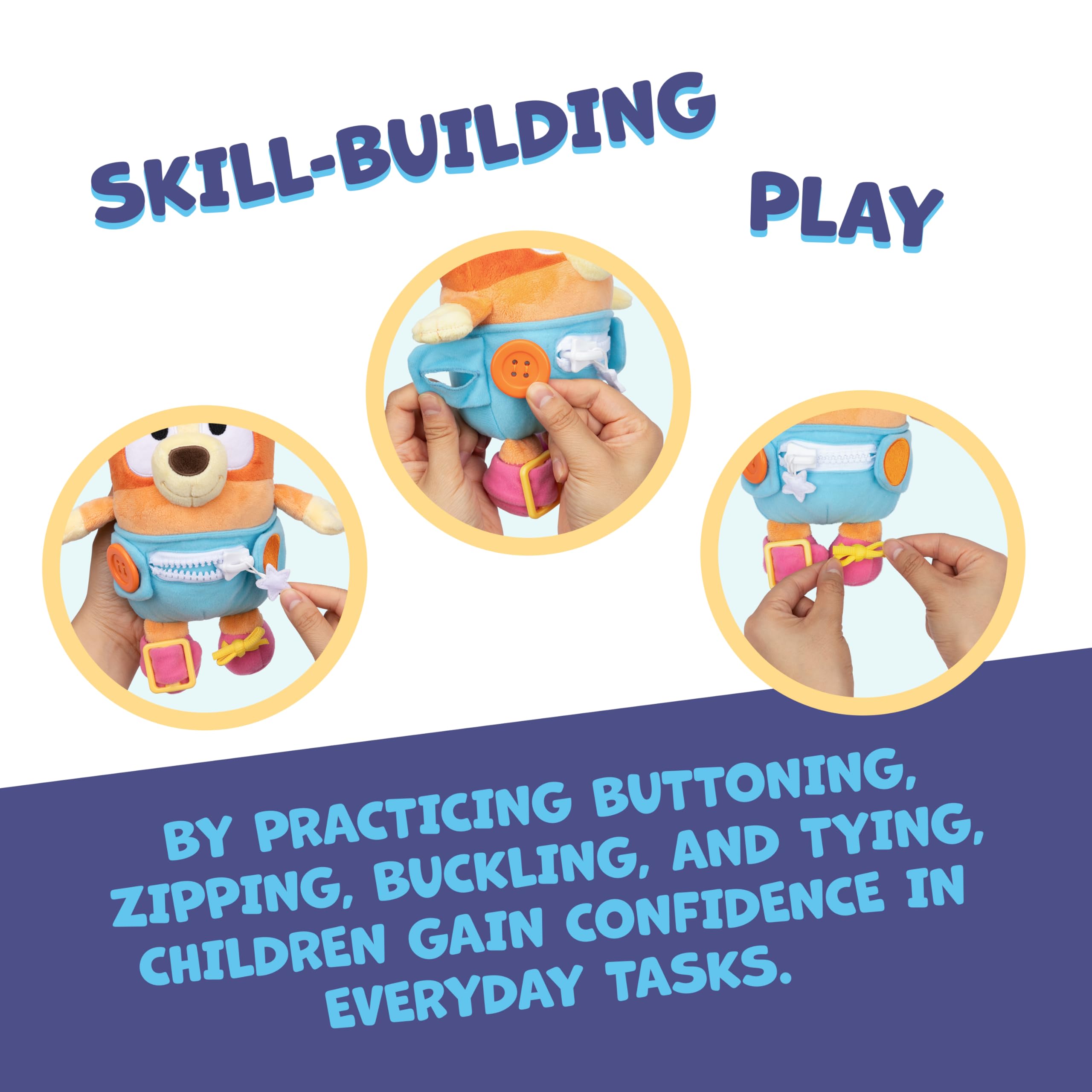 Dress & Play Baby Bingo - Fine Motor Skills Plush Toy for Toddlers 36M+