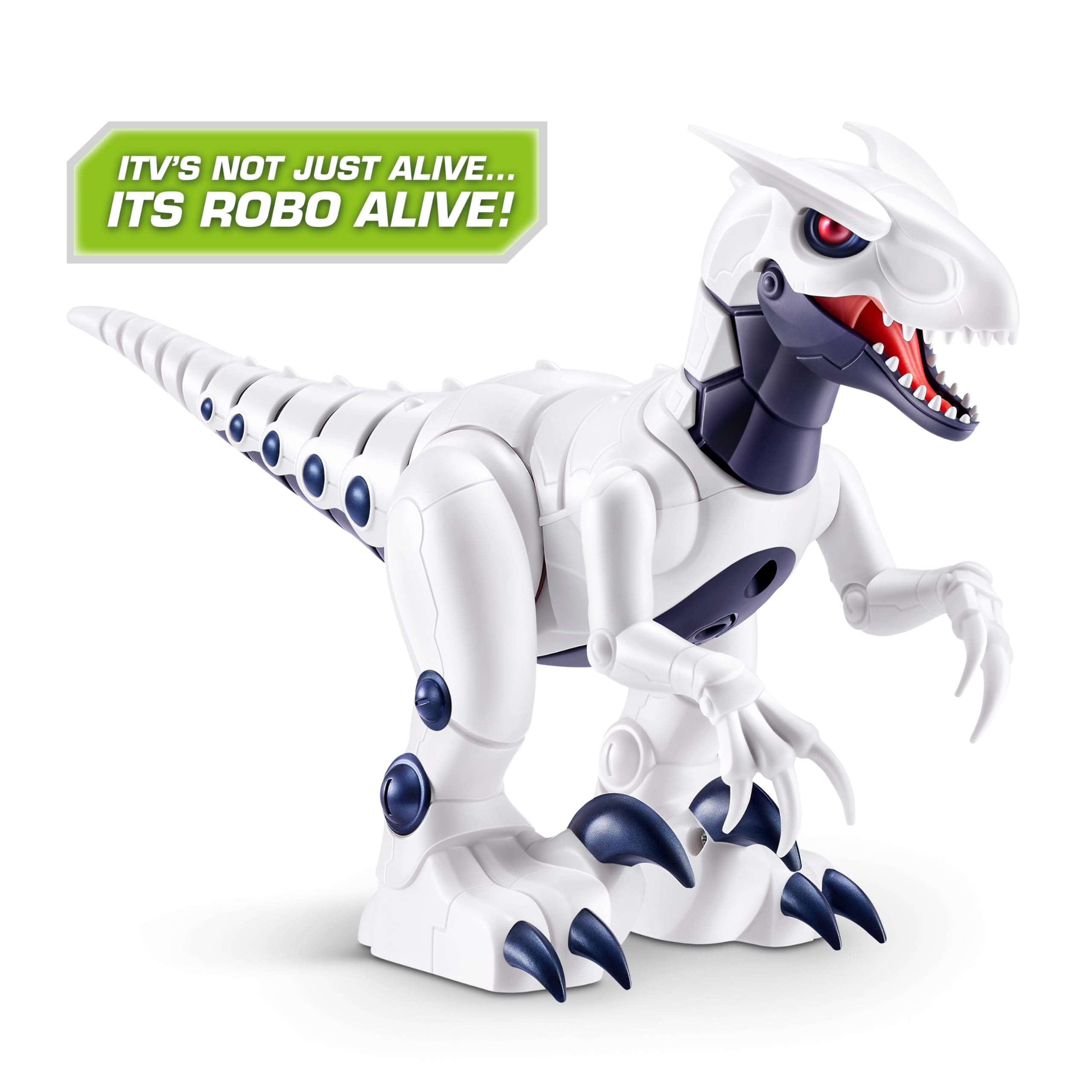 Robo Alive Dino Raptor Robotic Toy by ZURU - Electronic Dinosaur for Kids 3+