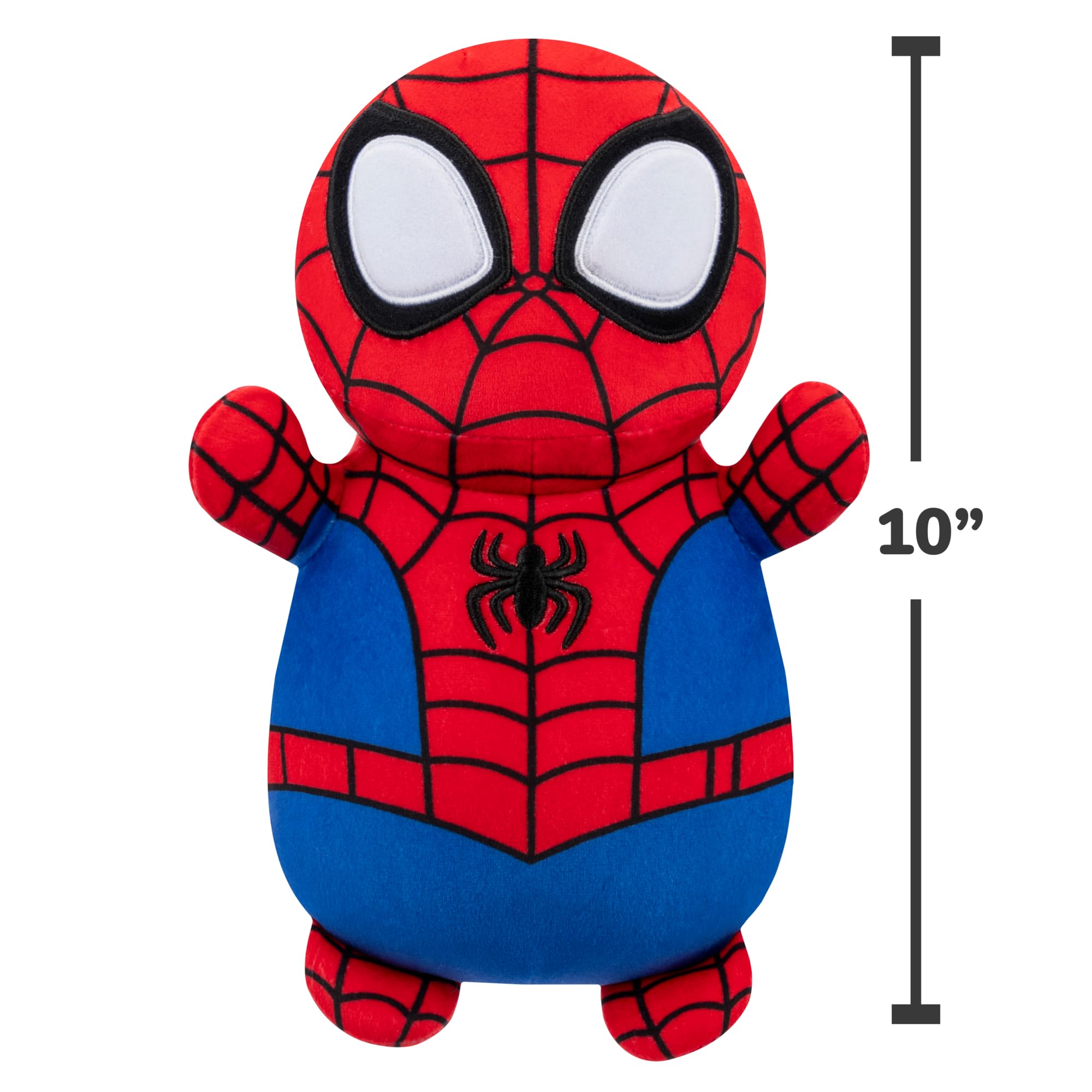 Squishmallows HugMees 10-Inch Spidey Plush - Super-Soft Marvel Collectible