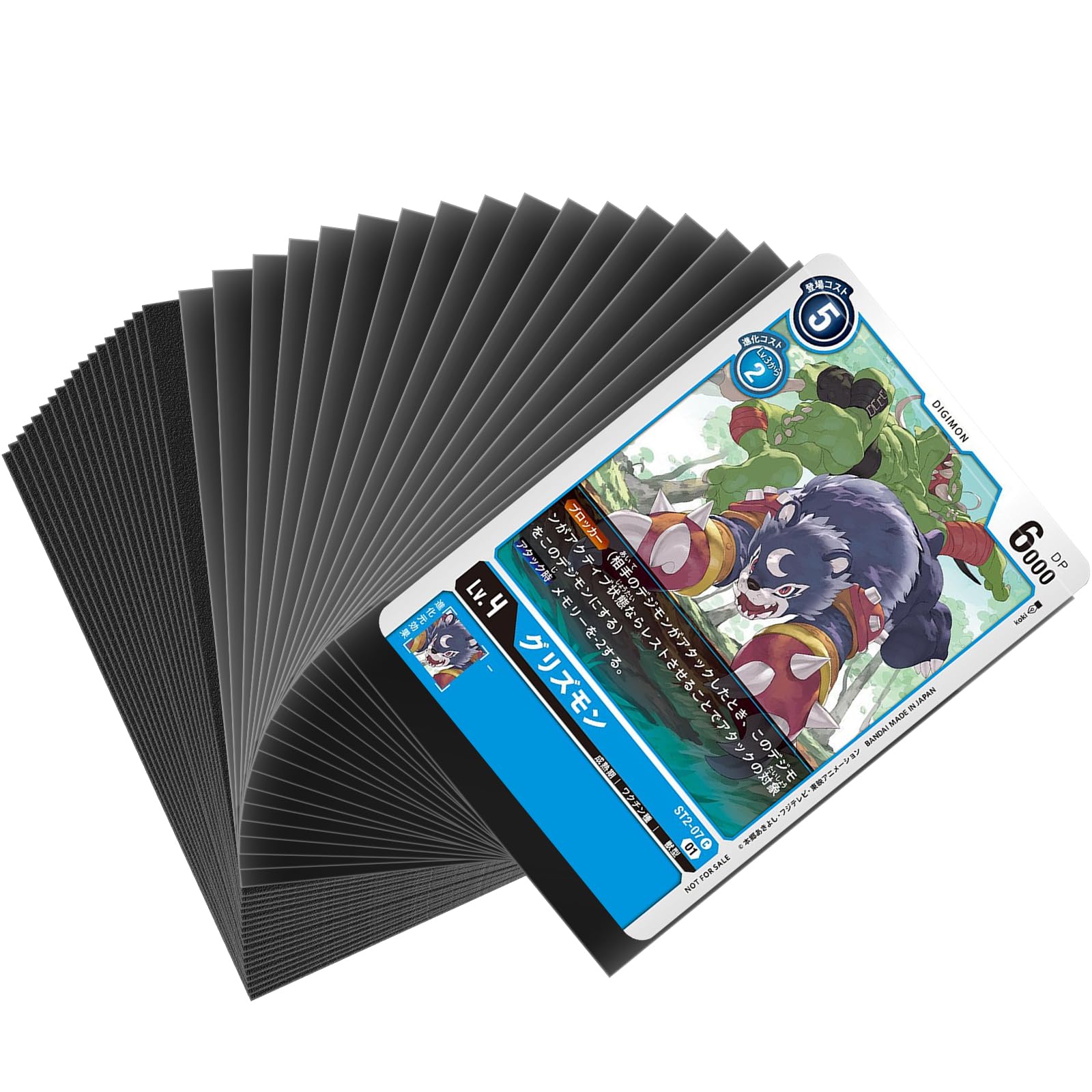 MOXYOY 100 Pcs Transparent + Black Penny Sleeves for Trading Cards - Anti-Slip, Anti-Fingerprint TCG Protection