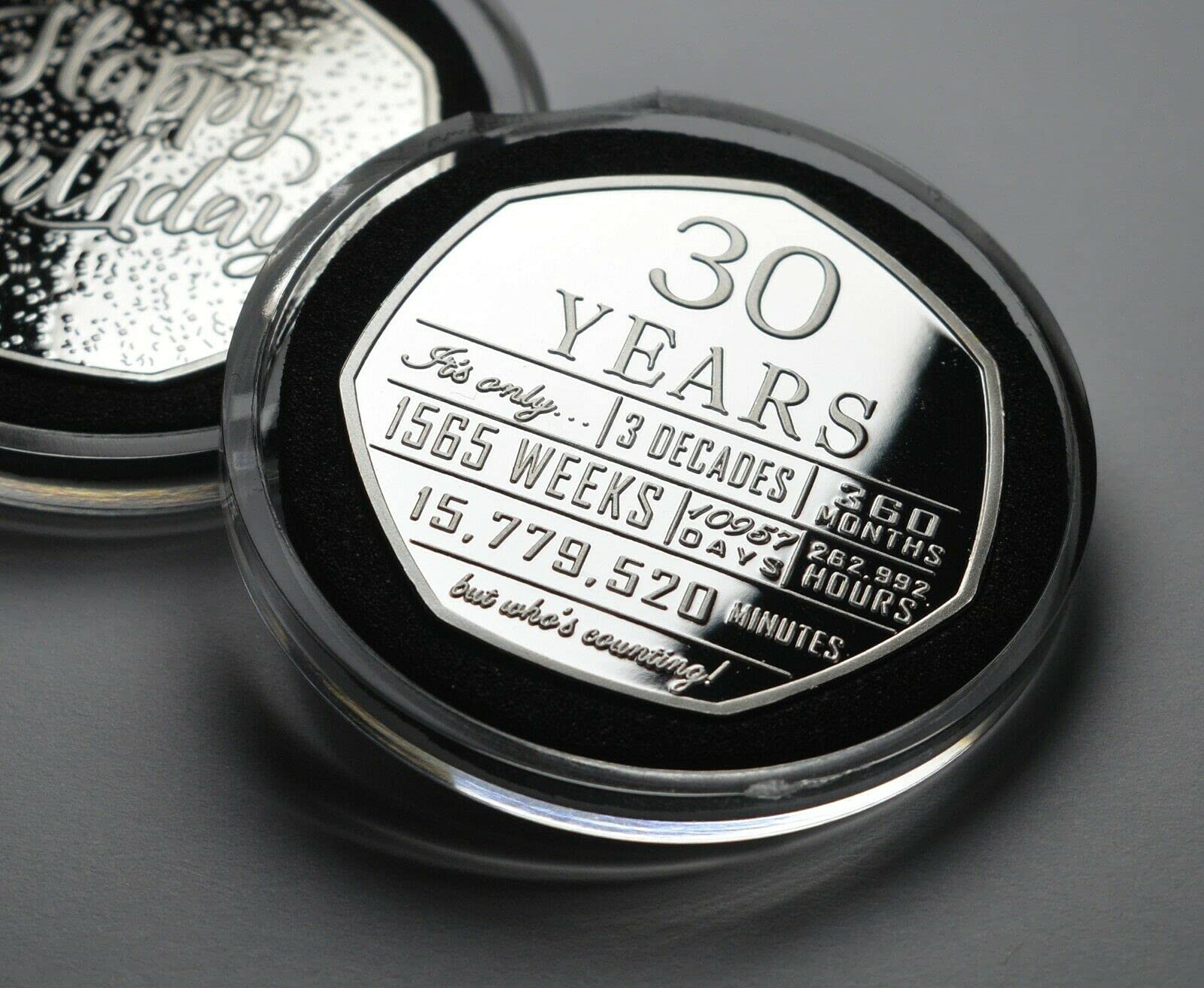 30th Birthday .999 Silver Commemorative Coin - The Commemorative Coin Company