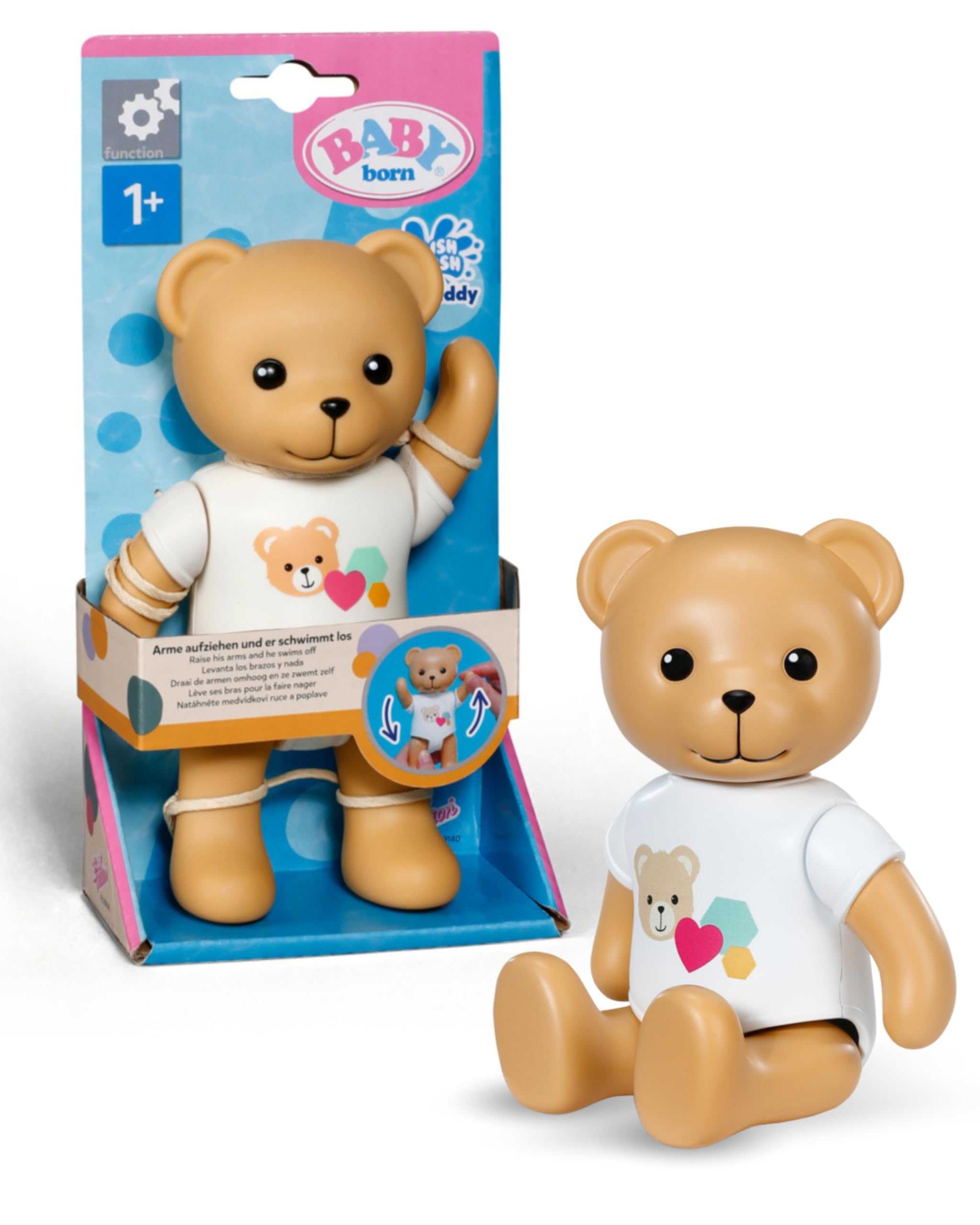 BABY born Splish Splash Teddy - Interactive Bath Time Toy for Ages 1+