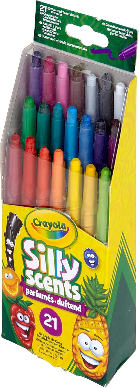 Crayola Silly Scents Mini Twistable Crayons - 21 Scented Colors for Kids 3+