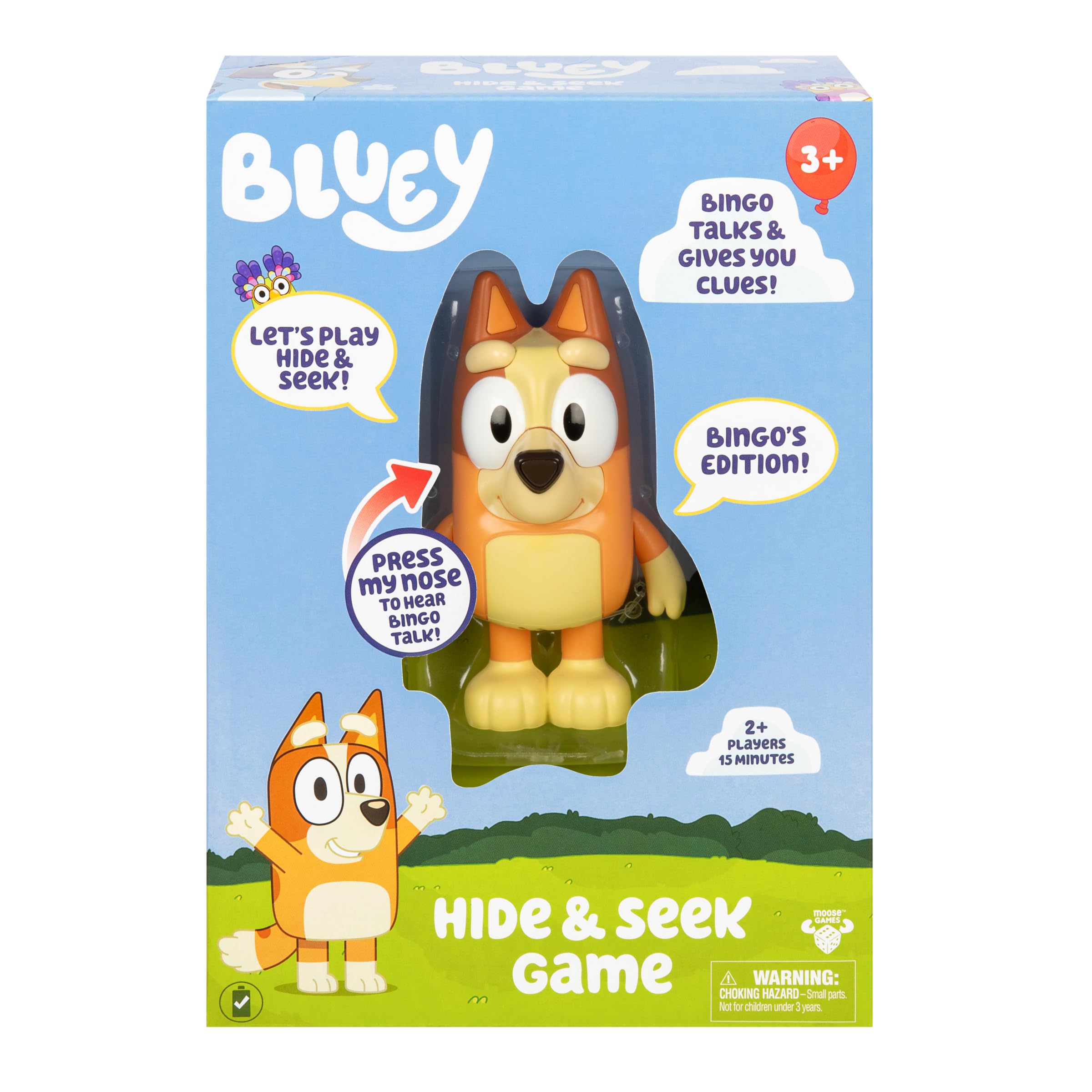 Bluey Hide & Seek Game - Bingo Electronic Figure with Sound, Dance Mode & Timer