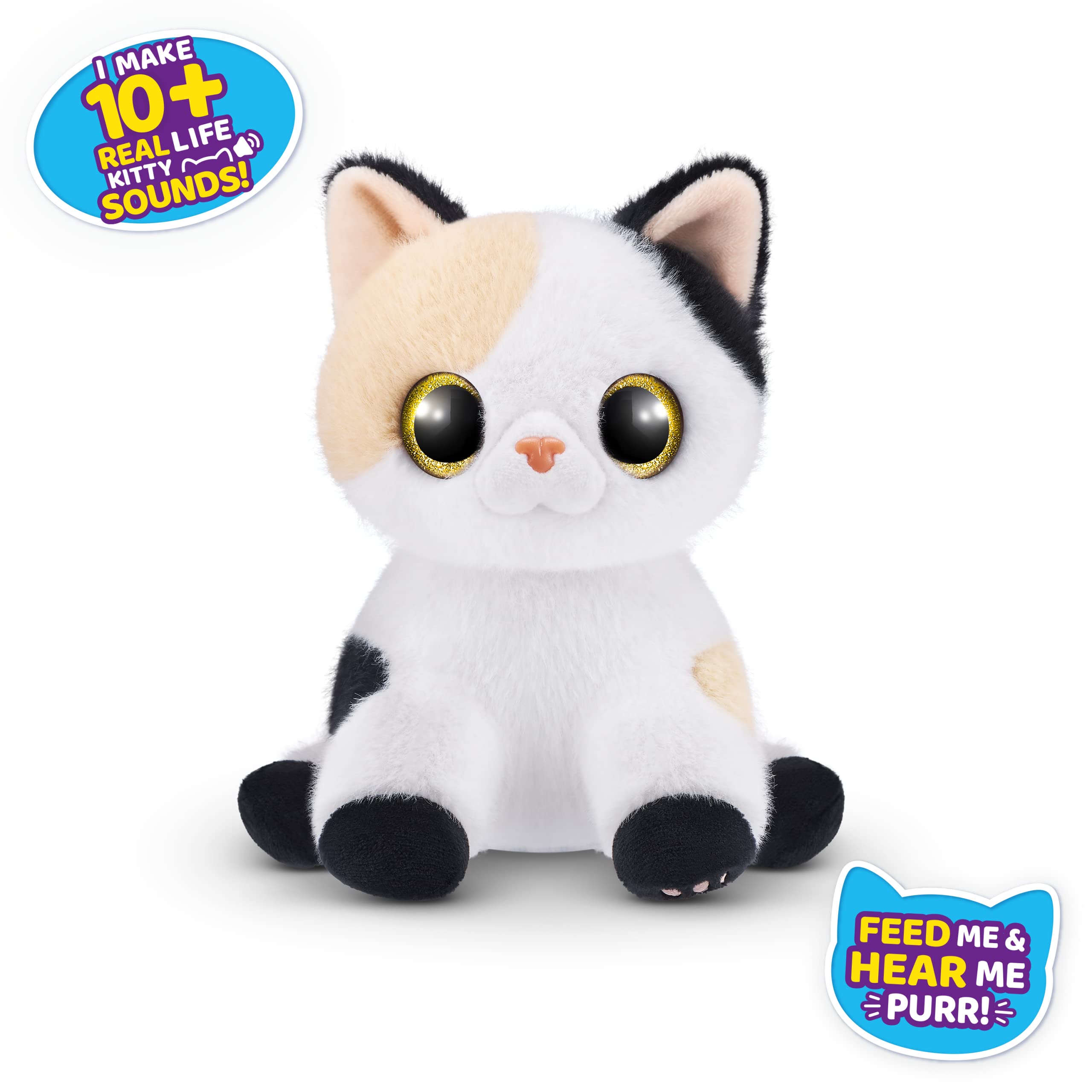 Pets Alive Smitten Kitten Minx - Interactive Electronic Plush Toy with Real Sounds, Ages 3+