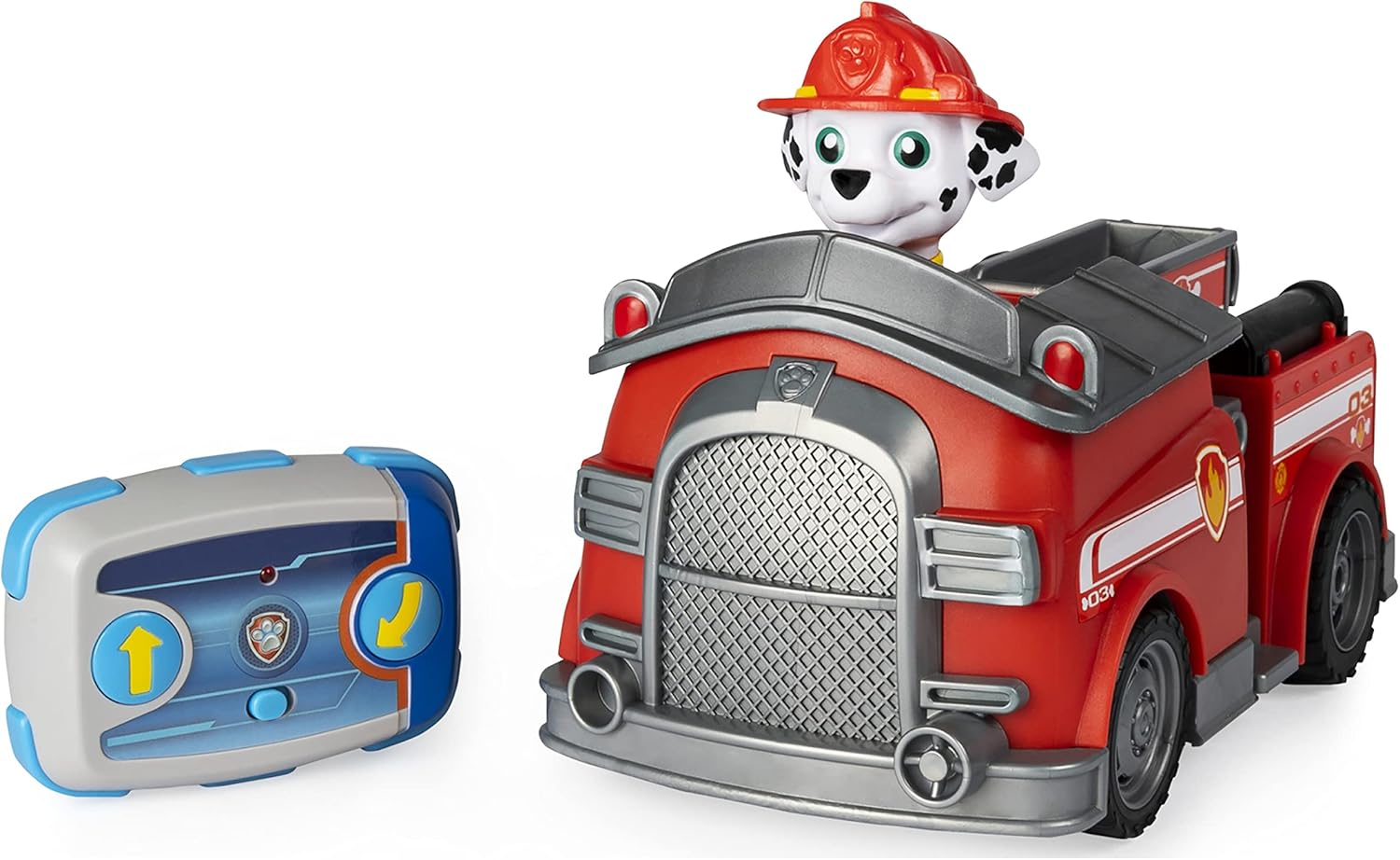 PAW Patrol Marshall Remote Control Fire Truck - 2-Way Steering for Kids 3+