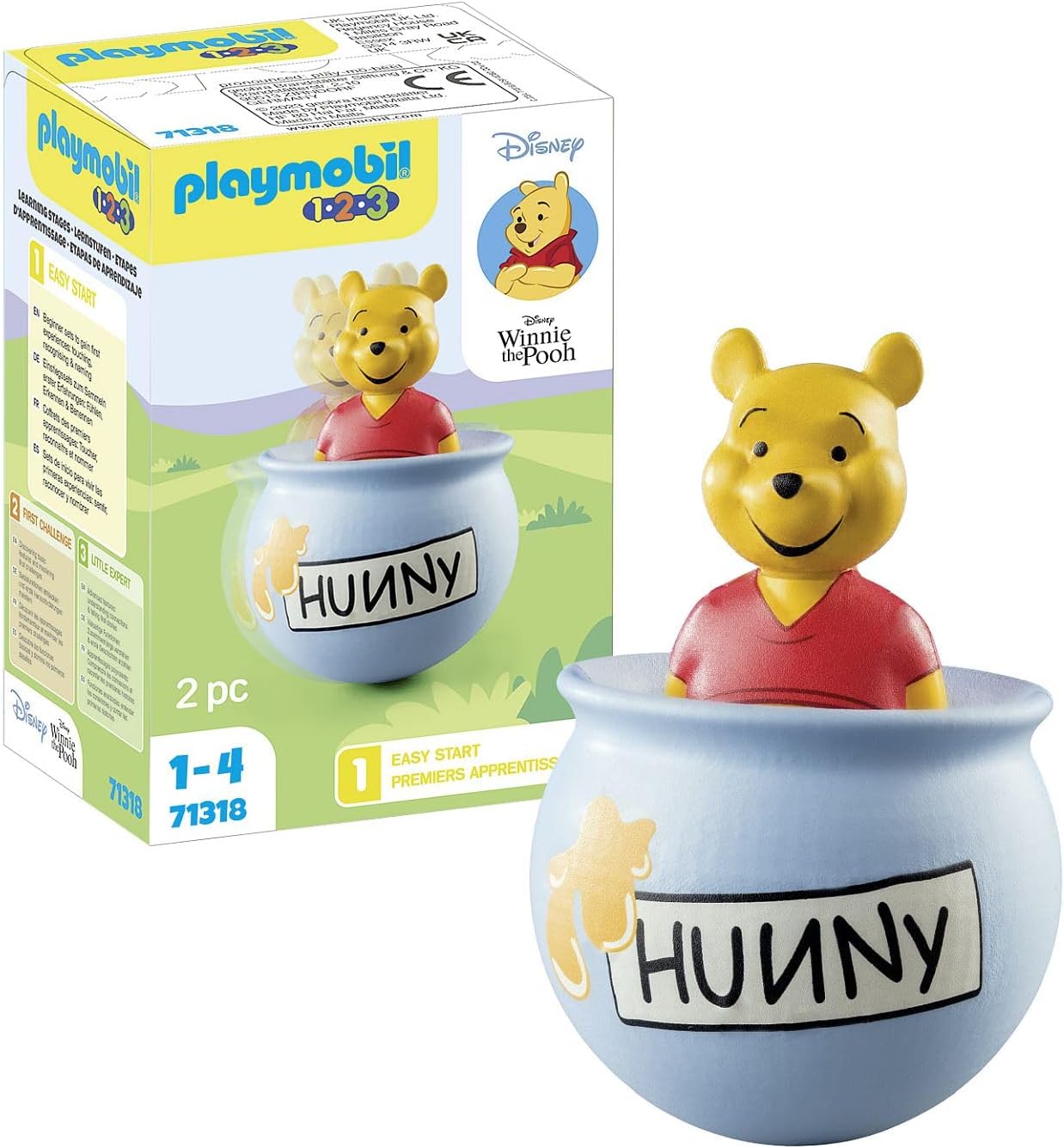 Playmobil 71318 1.2.3 & Disney: Winnie the Pooh Counter Balance Honey Pot - Educational Toddler Toy
